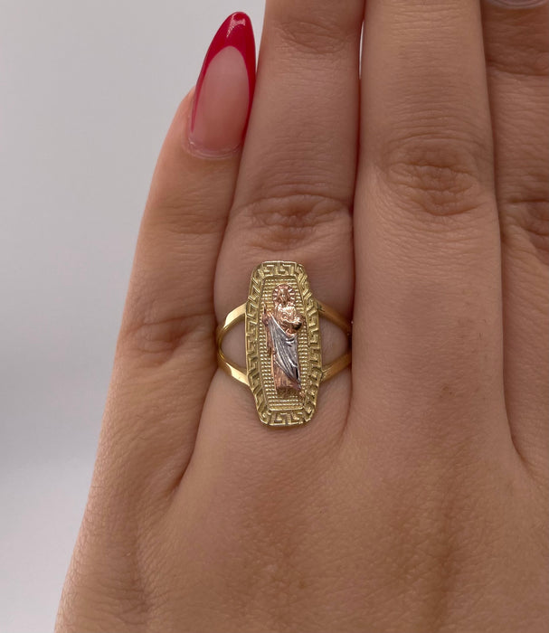 14k Gold Women’s San Judas Ring CBRW#44