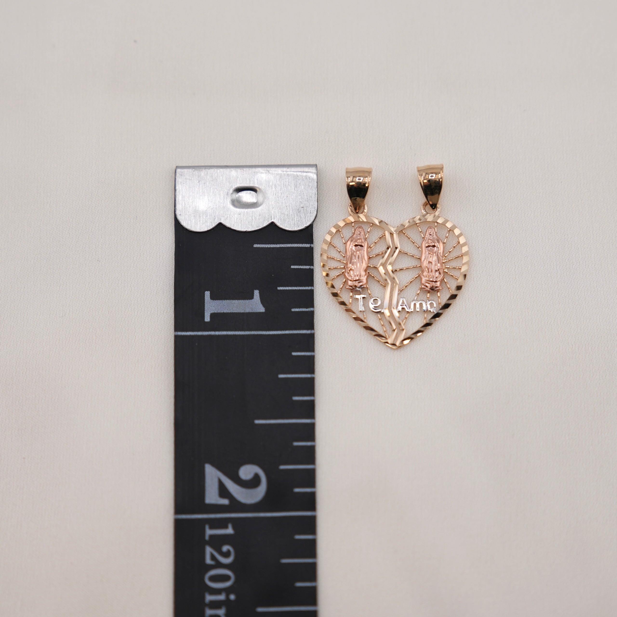14k Gold Te Amo Chain set