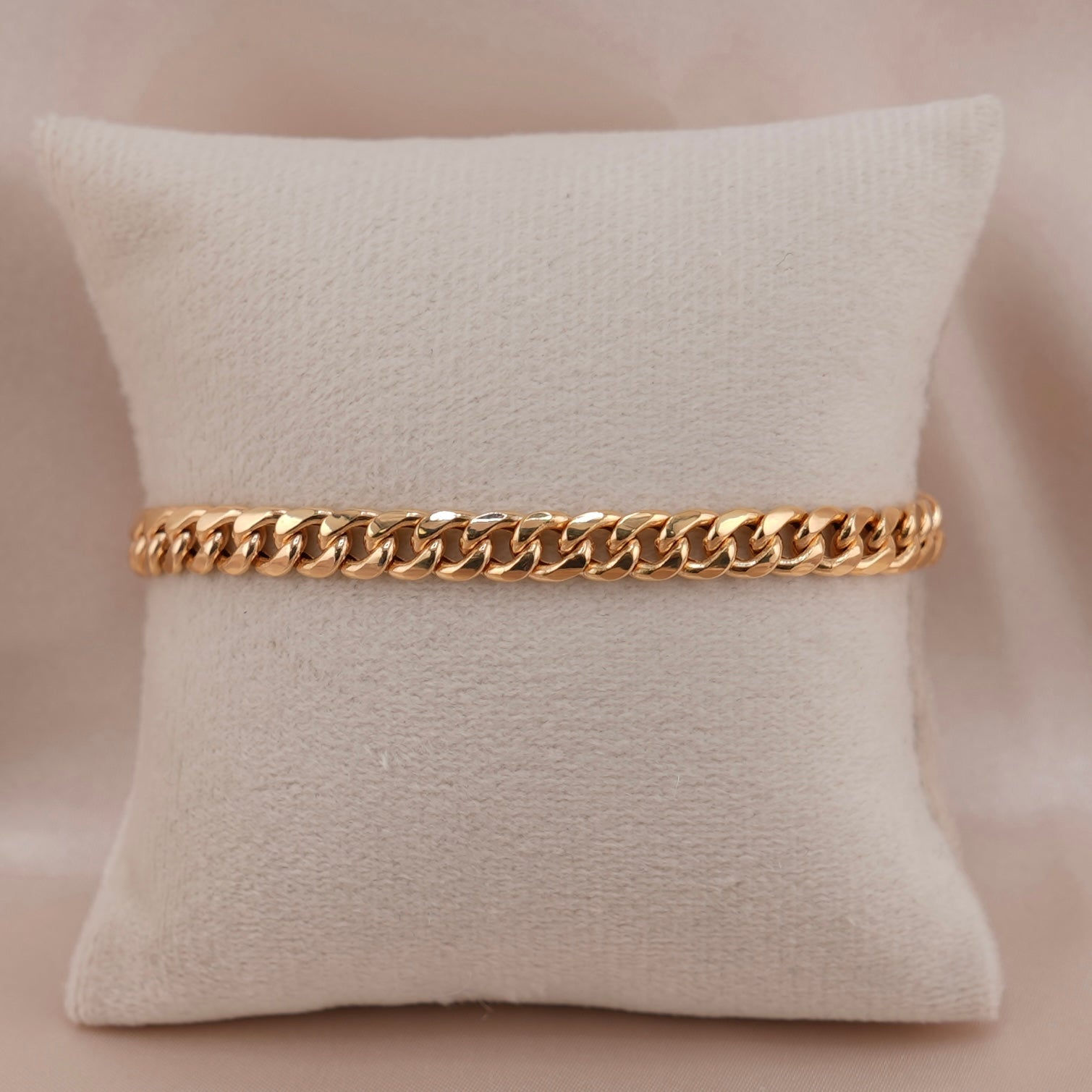 14k Gold Hollow Miami Cuban Bracelet 6mm