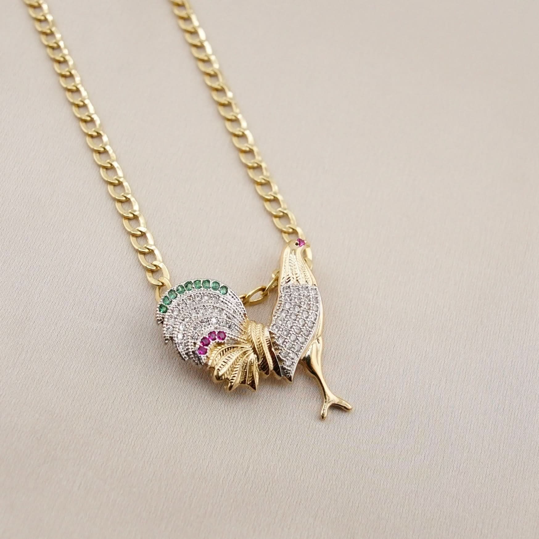 14k Gold Medium Gallo Chain Set