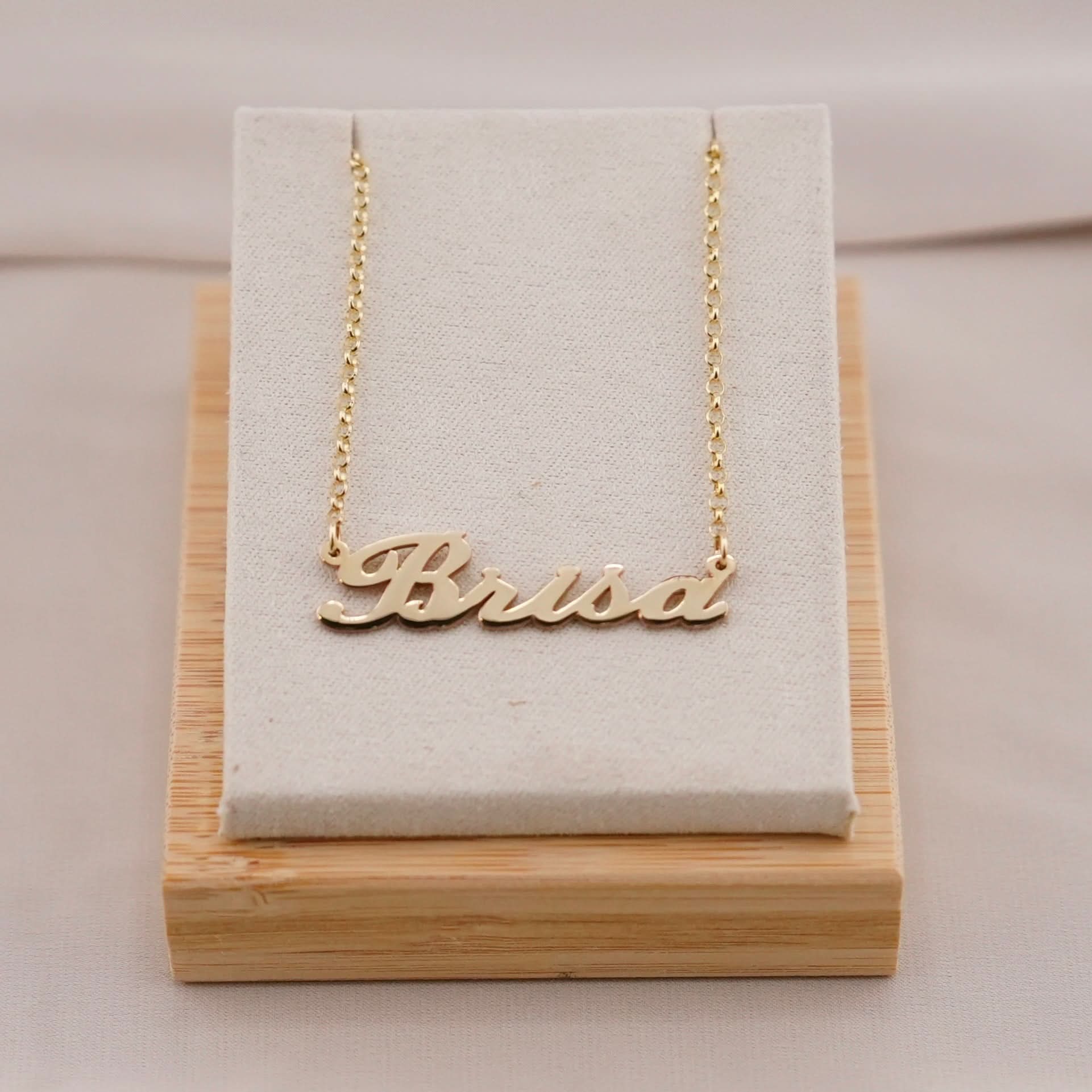 14k Gold Custom Name Necklace