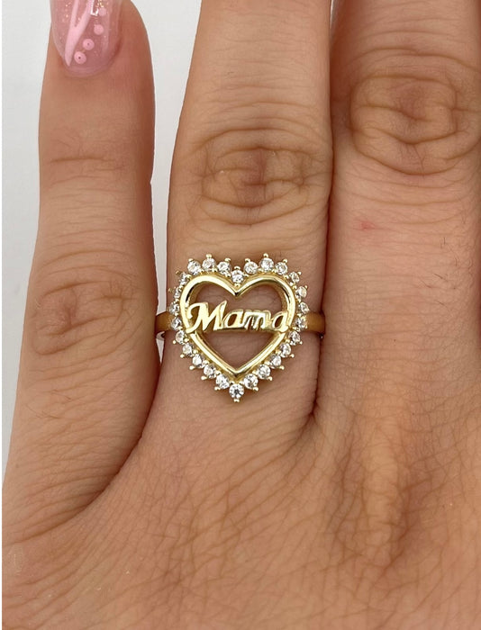14k Gold Mama Ring