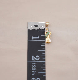 14k Gold Mini 3D San Judas Pendant