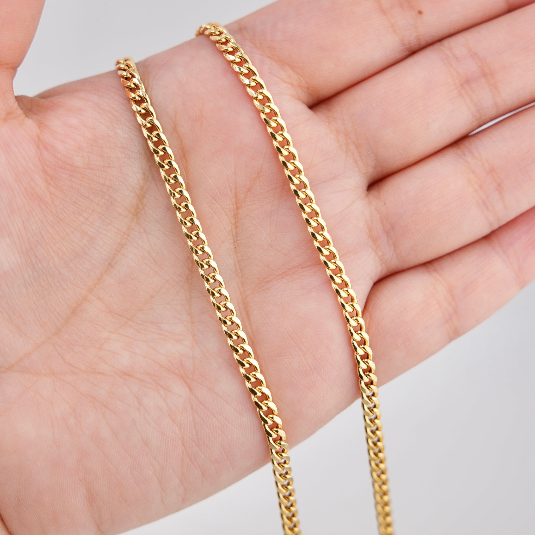 14k Gold Hollow Miami Cuban Chain 3.5mm
