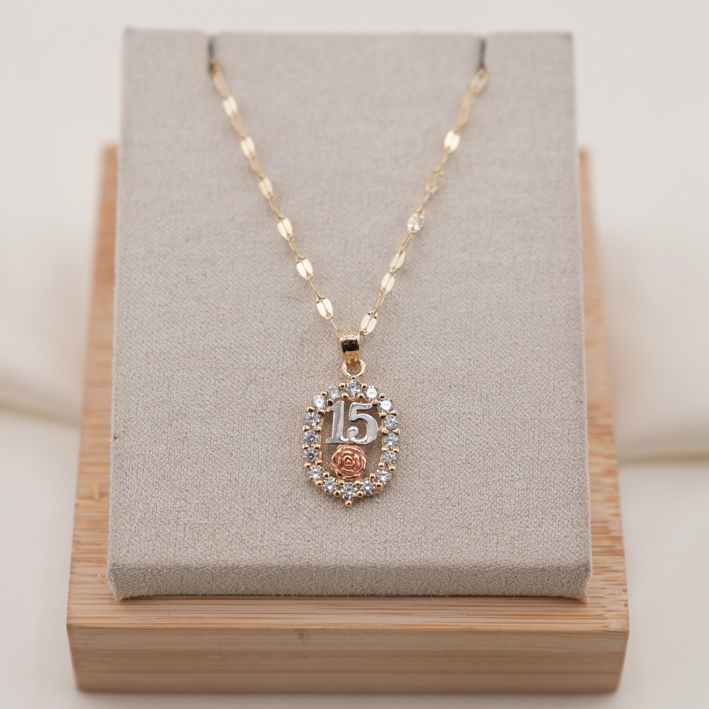 14k Gold Quinceañera Chain Set