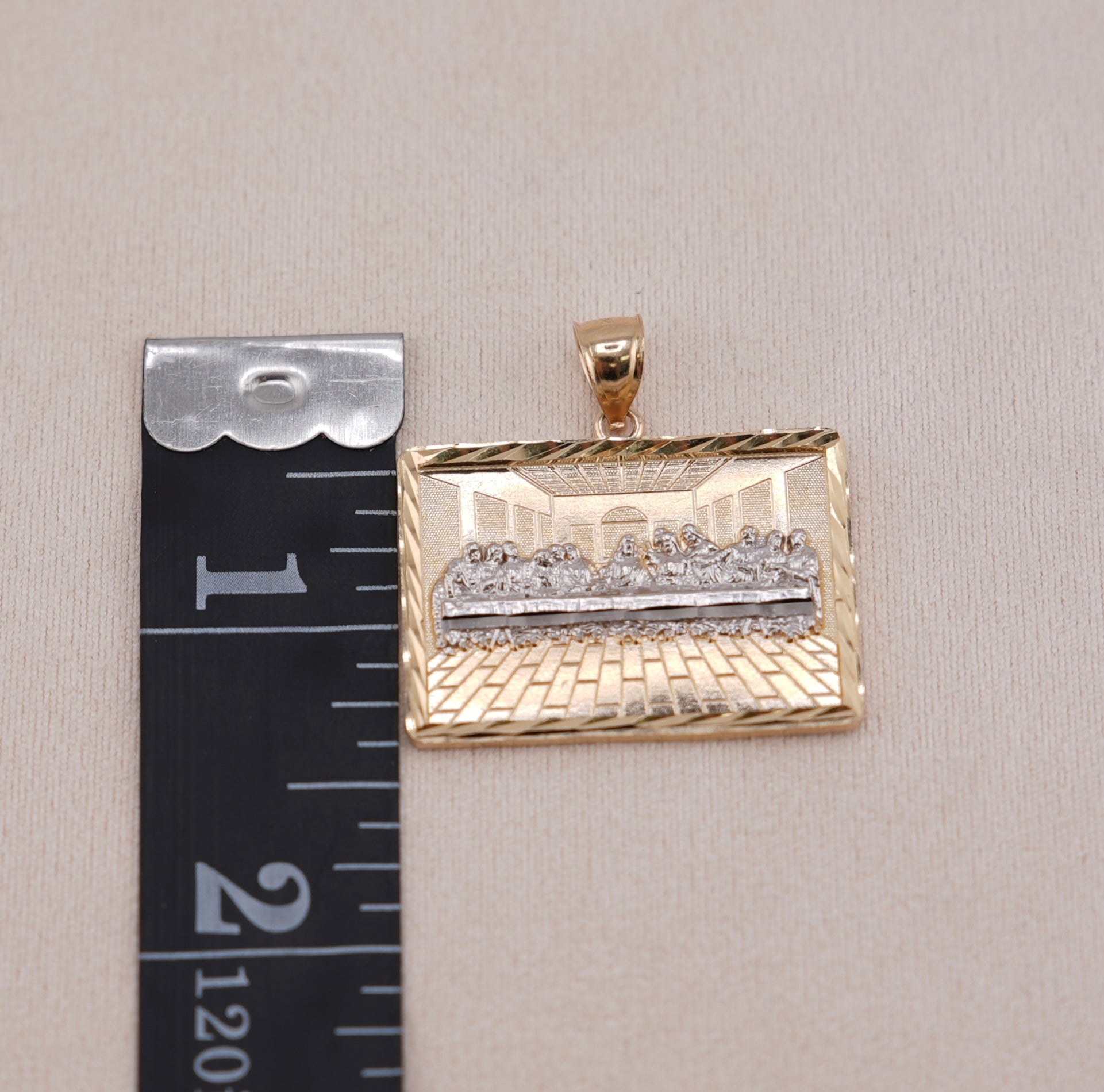 14k Gold Last Supper Pendant