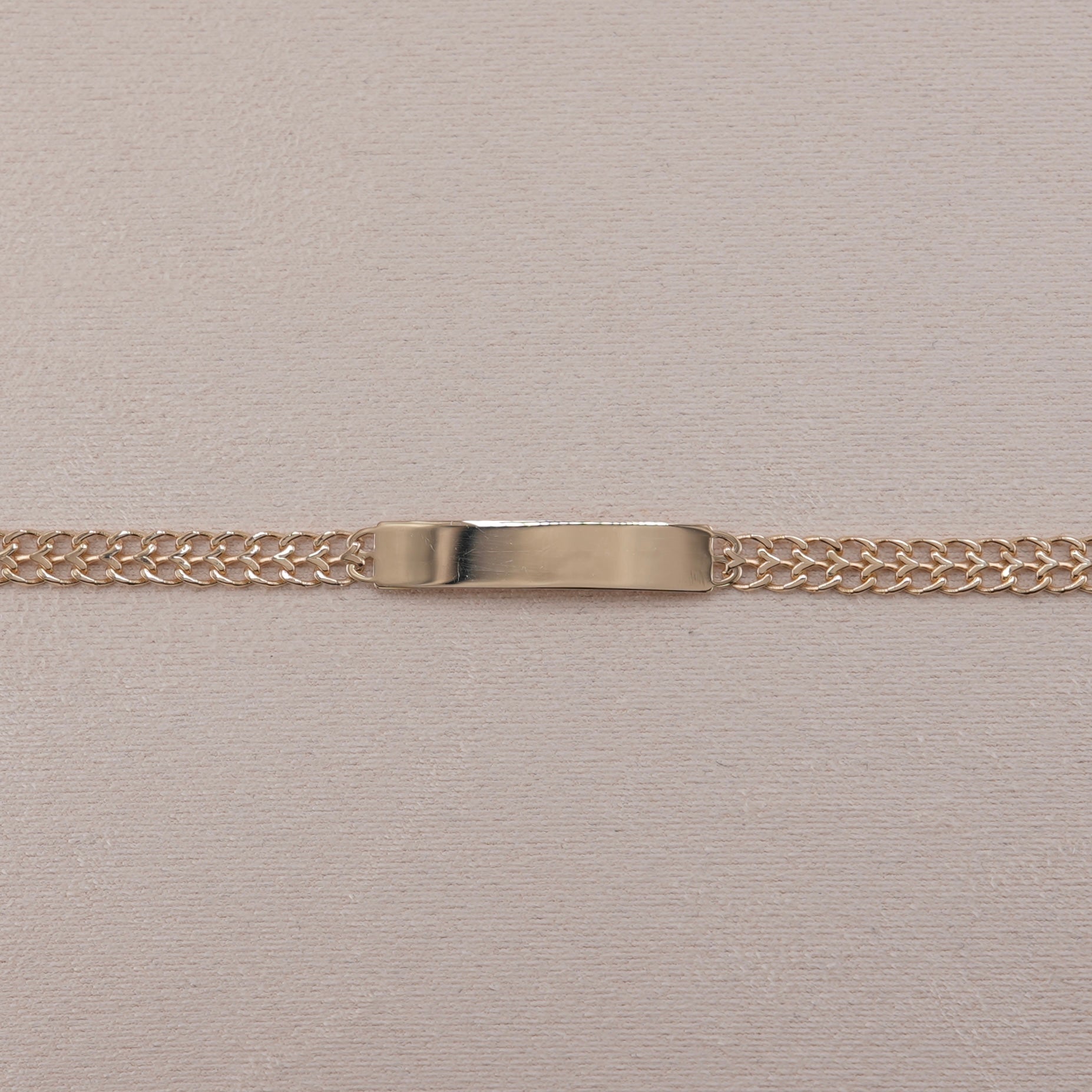 14k Gold Baby/Kid’s Petatillo ID Bracelet 5mm