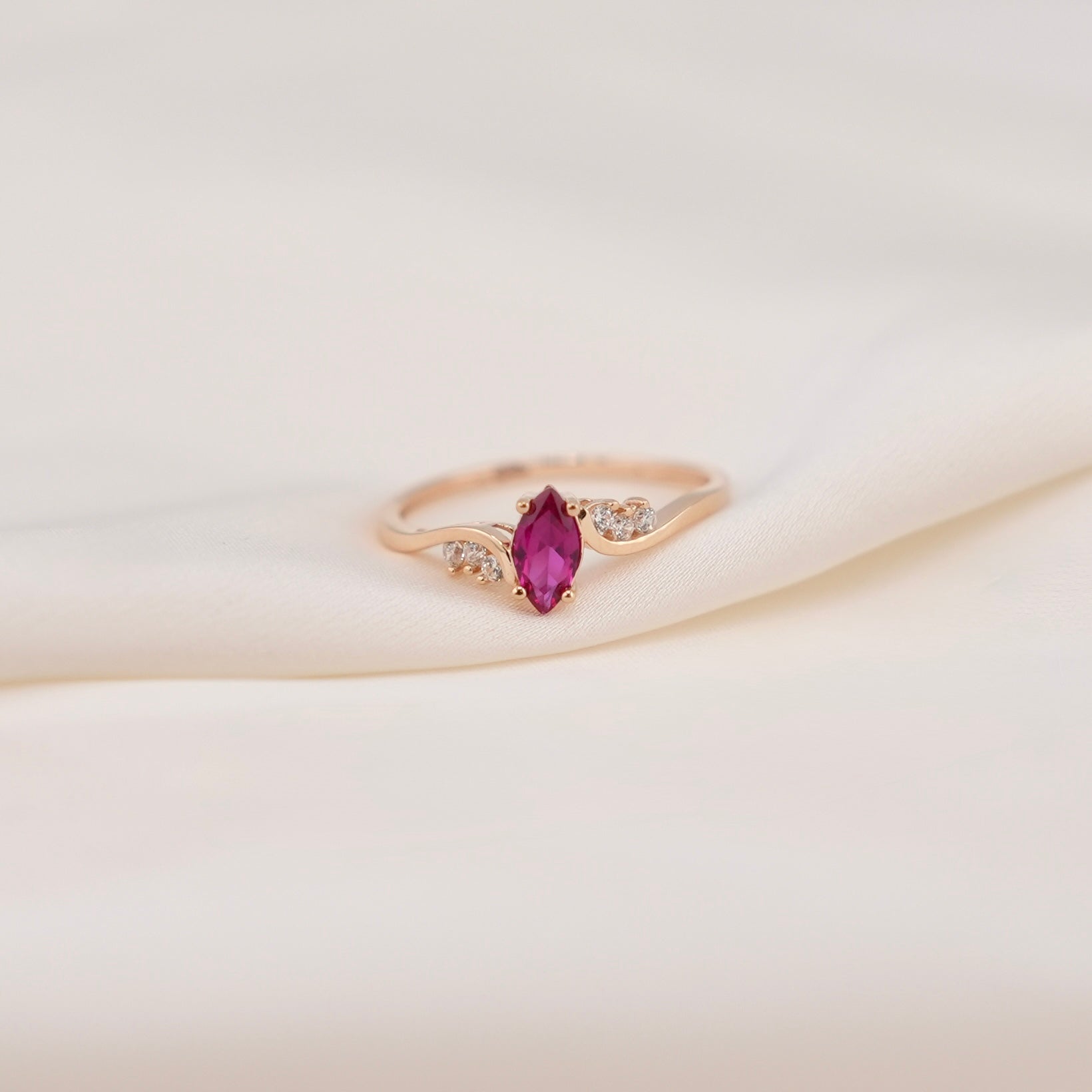 14k Gold Fancy Cz Ring