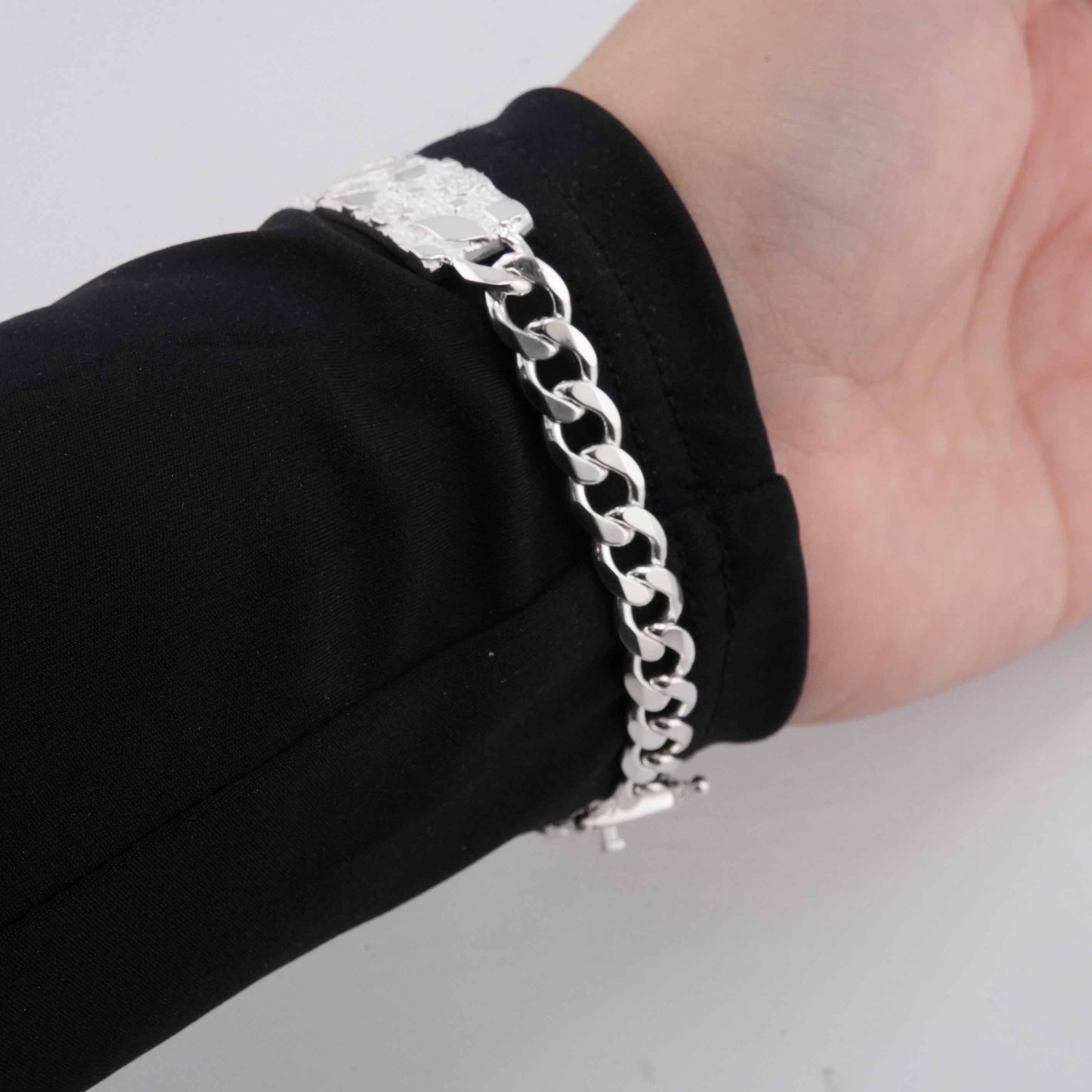 925 Silver Nugget Bracelet