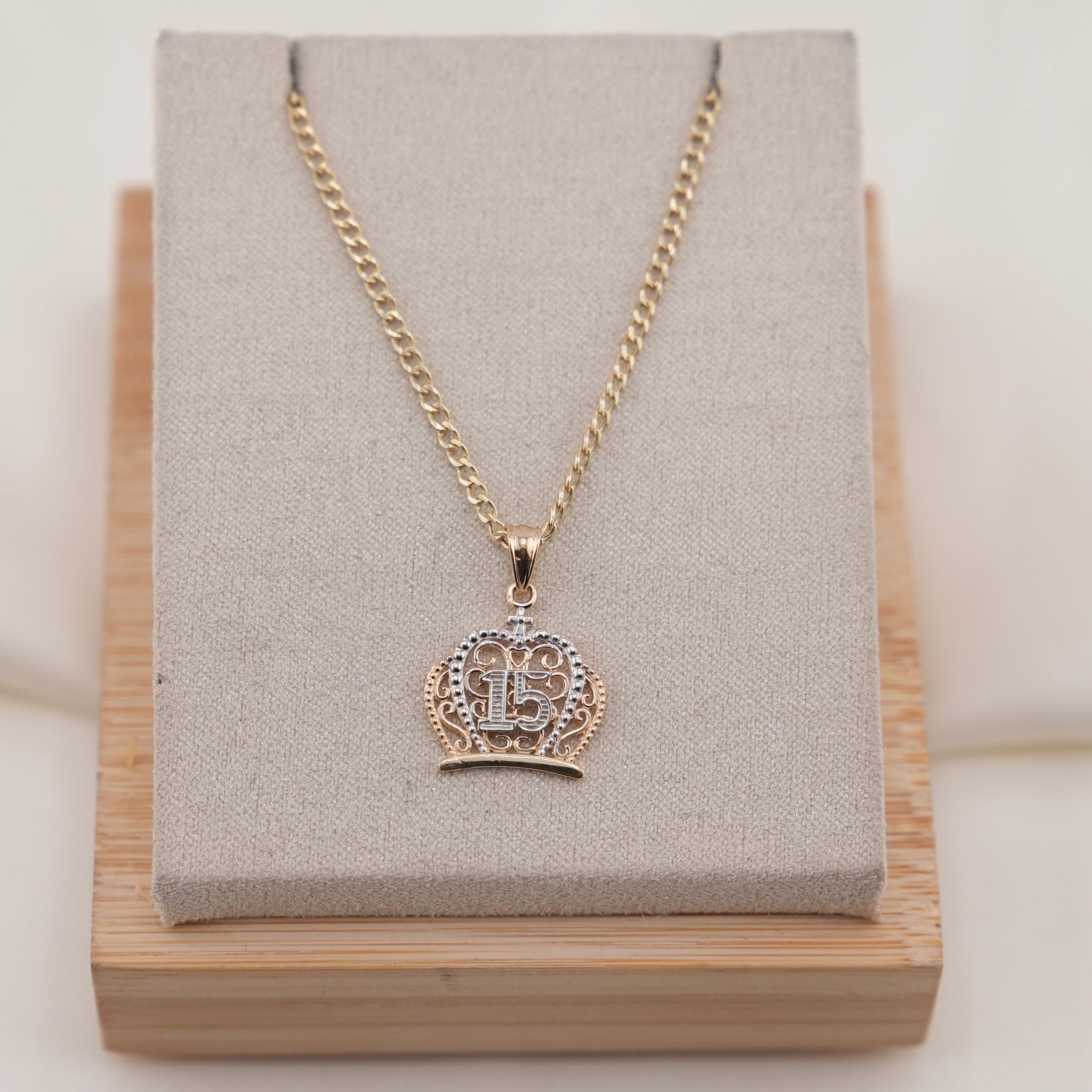 14k Gold Quinceañera Chain Set