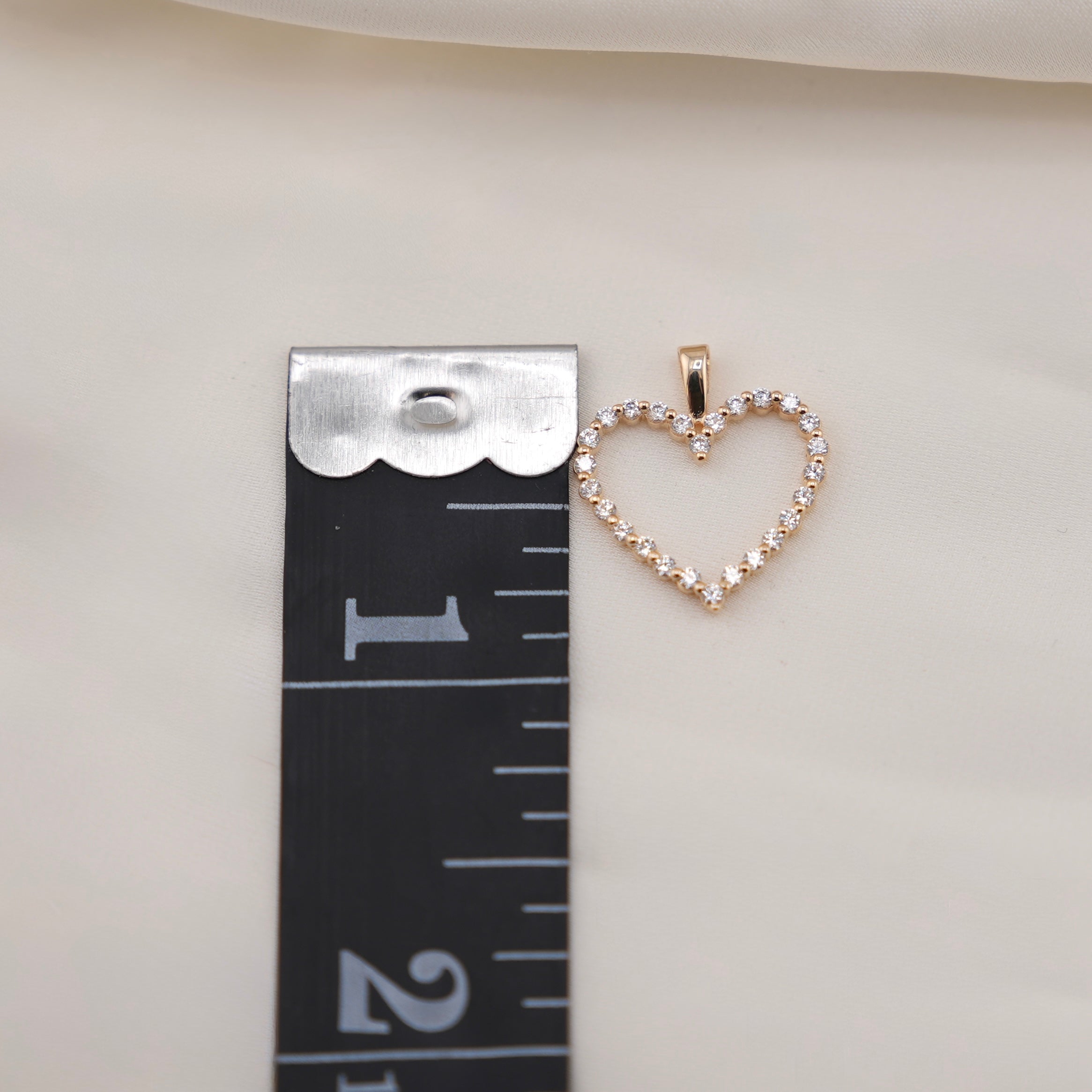 14k Gold Heart Chain Set