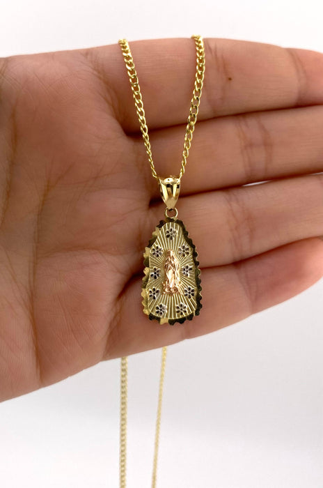 14k Gold Virgencita Chain Set CBP#61