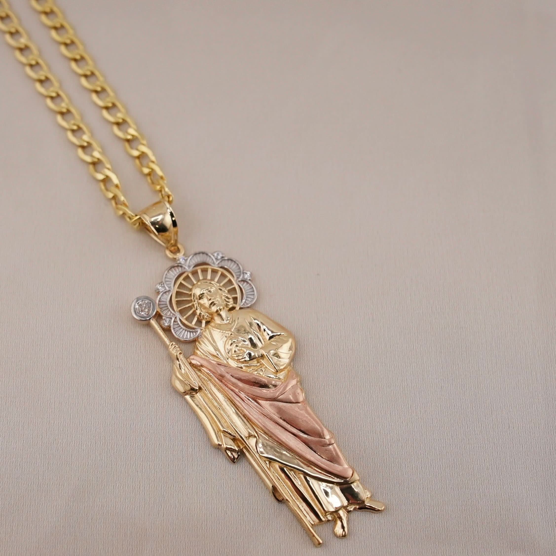 14k Gold Large San Judas