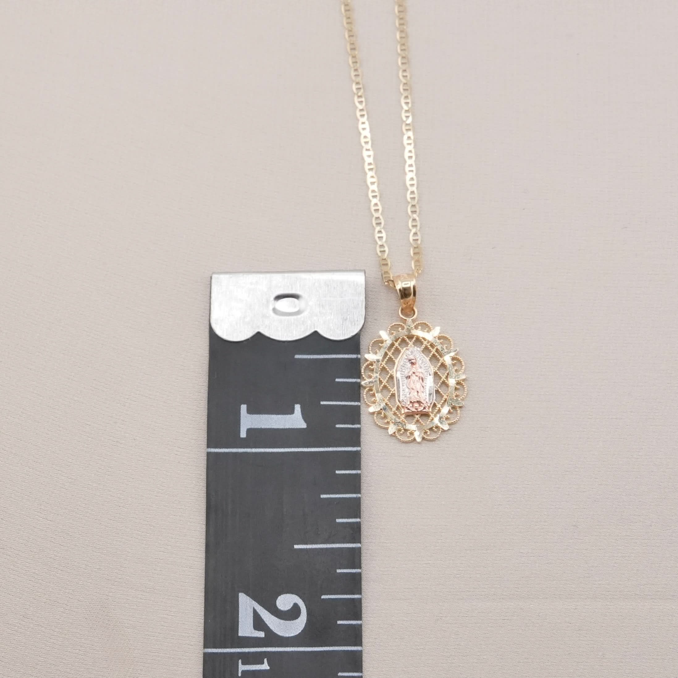 14k Gold Virgencita Chain Set