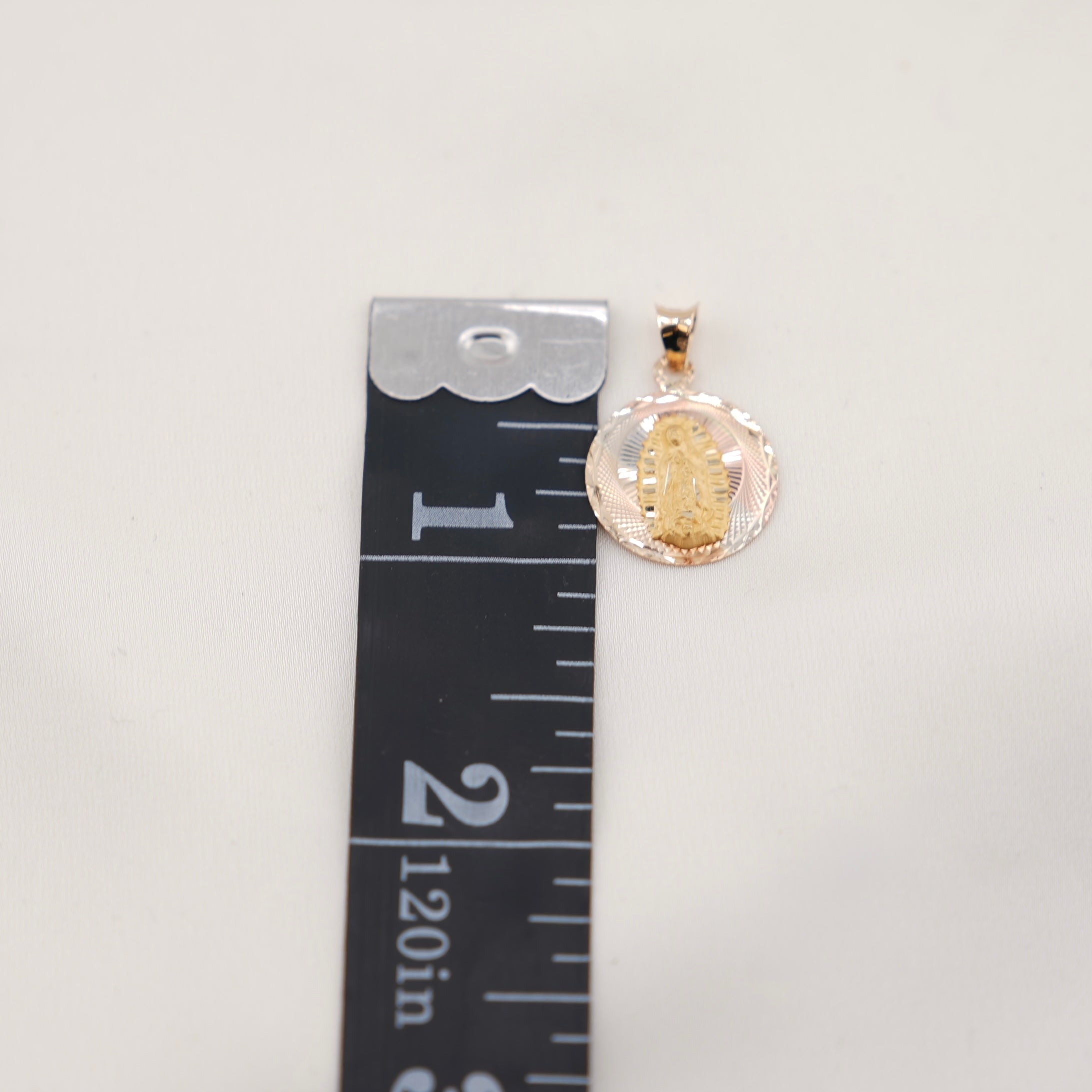 14k Gold Double Sided Virgencita/JesusChain Set