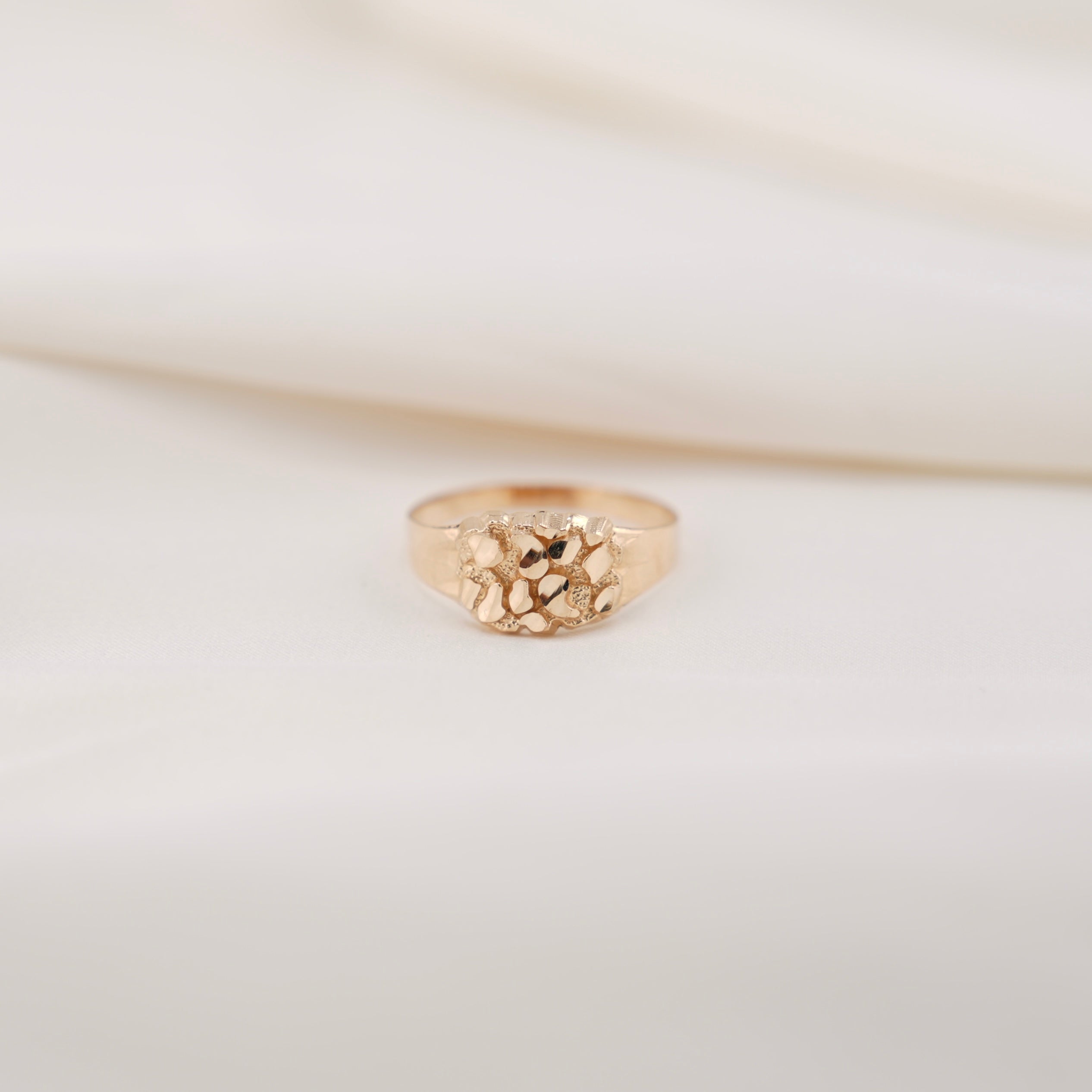 14k Gold Nugget Ring
