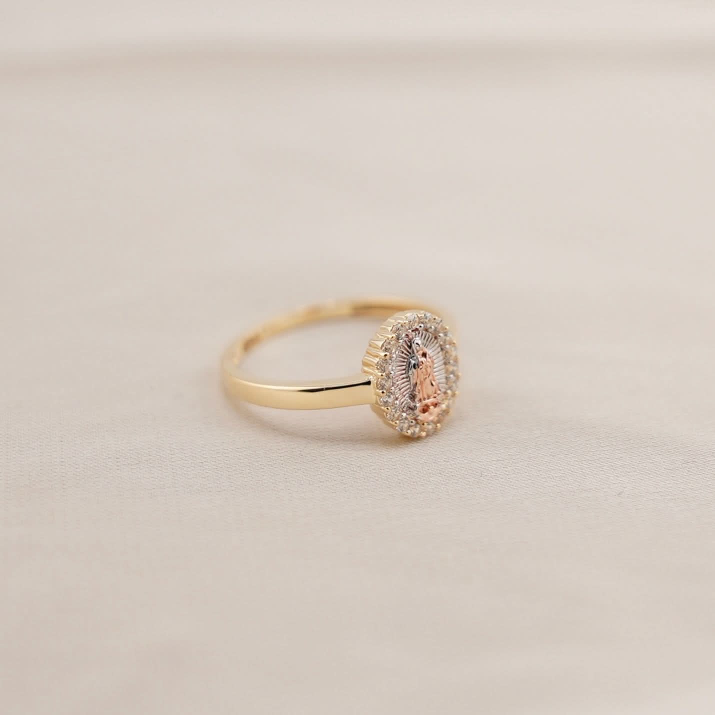14k Gold Virgencita Ring