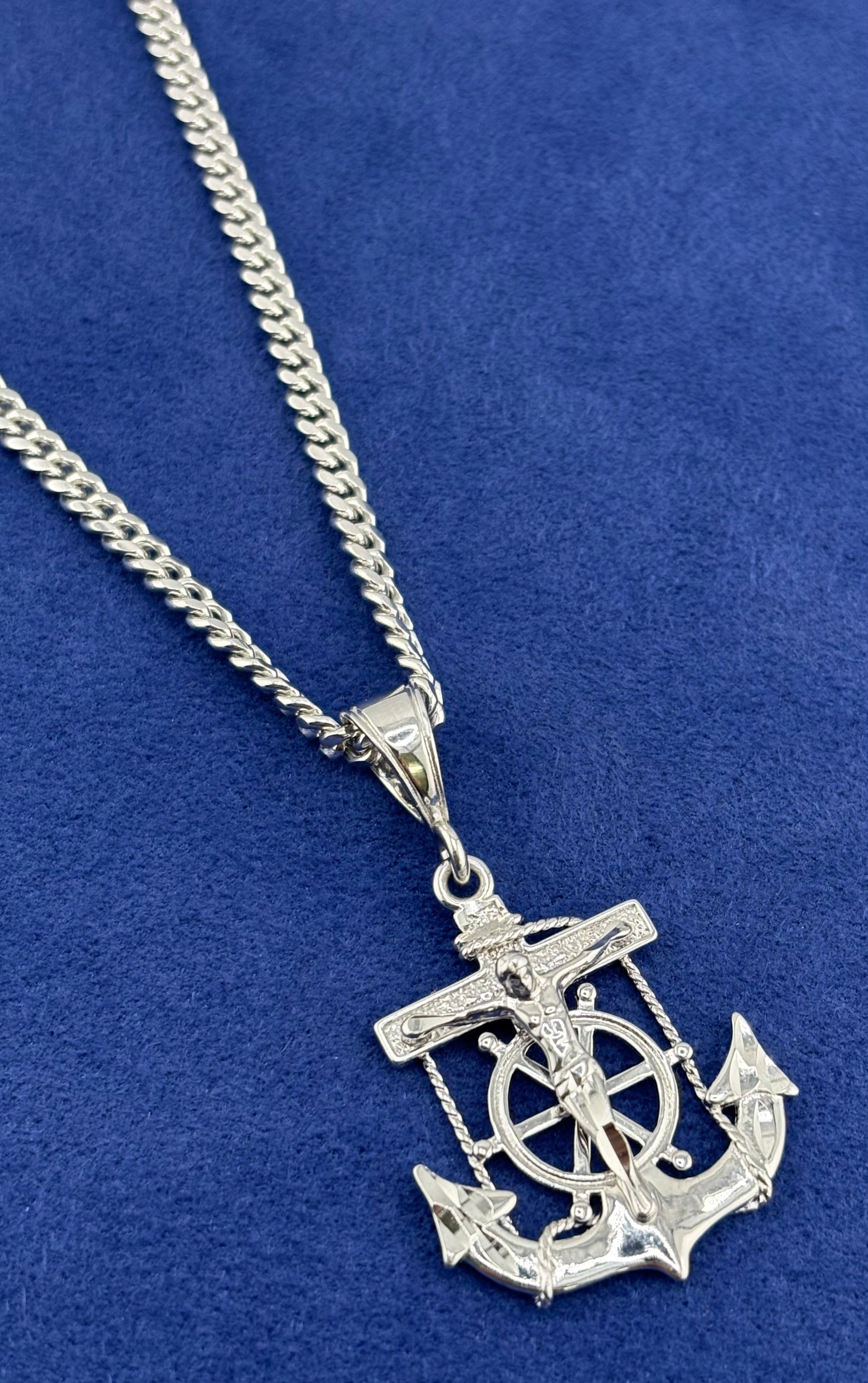 Silver 925 Anchor Chain Set