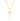 14k Gold Cross Pendant or Chain Set . PT-2528