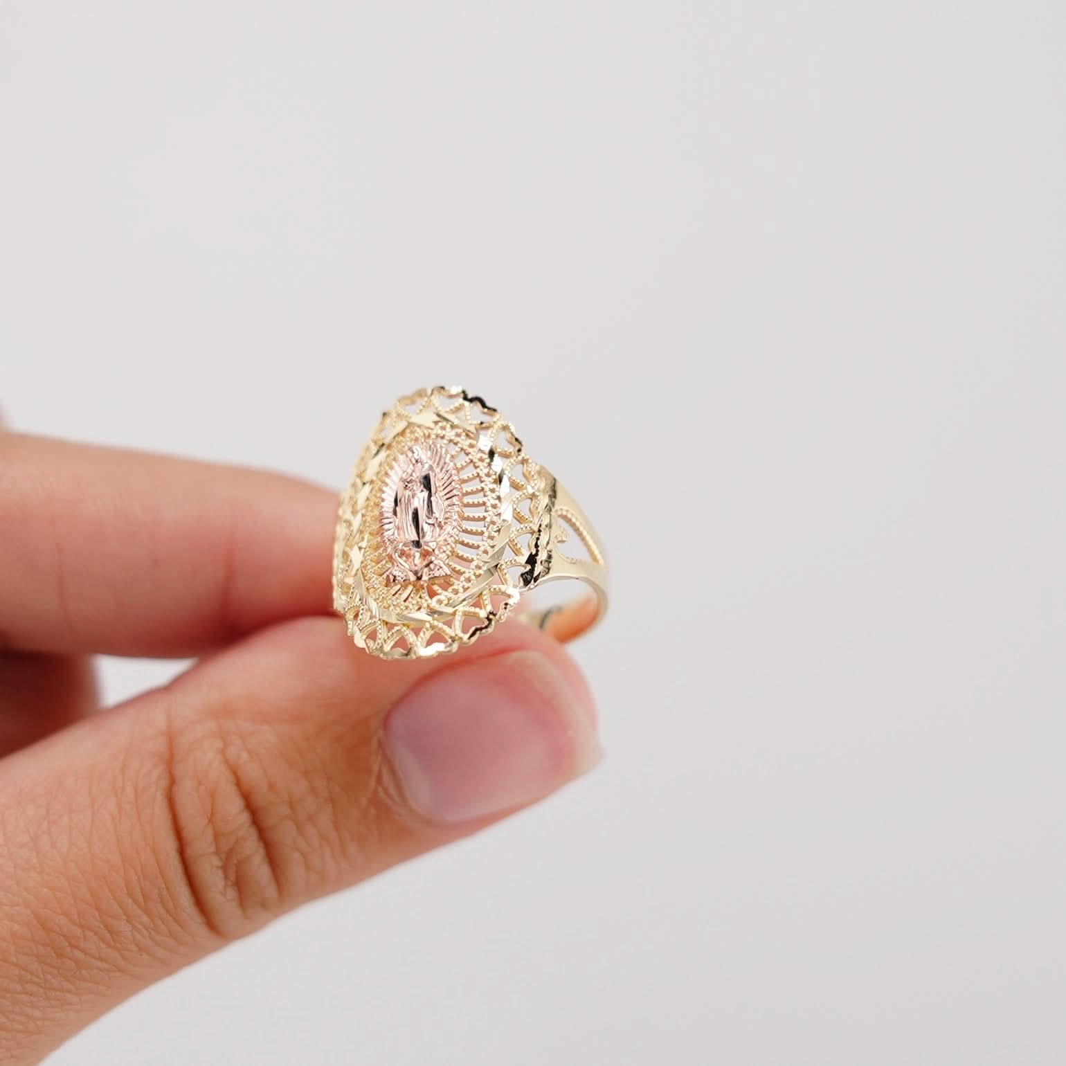 14k Gold Virgencita Ring