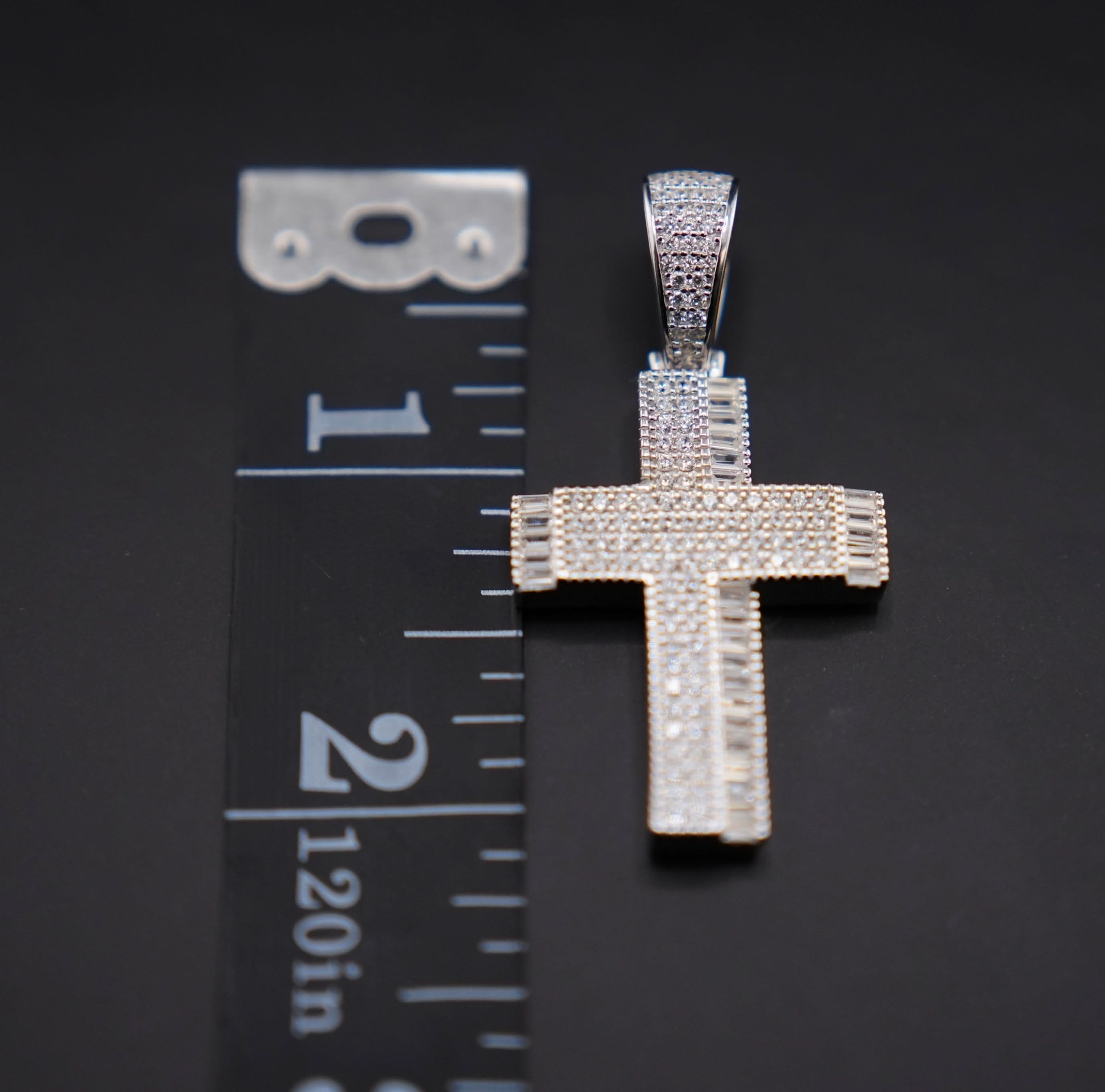 Silver 925 Cross Pendant or Chain Set