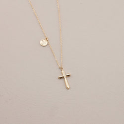 14k Gold Cross Necklace