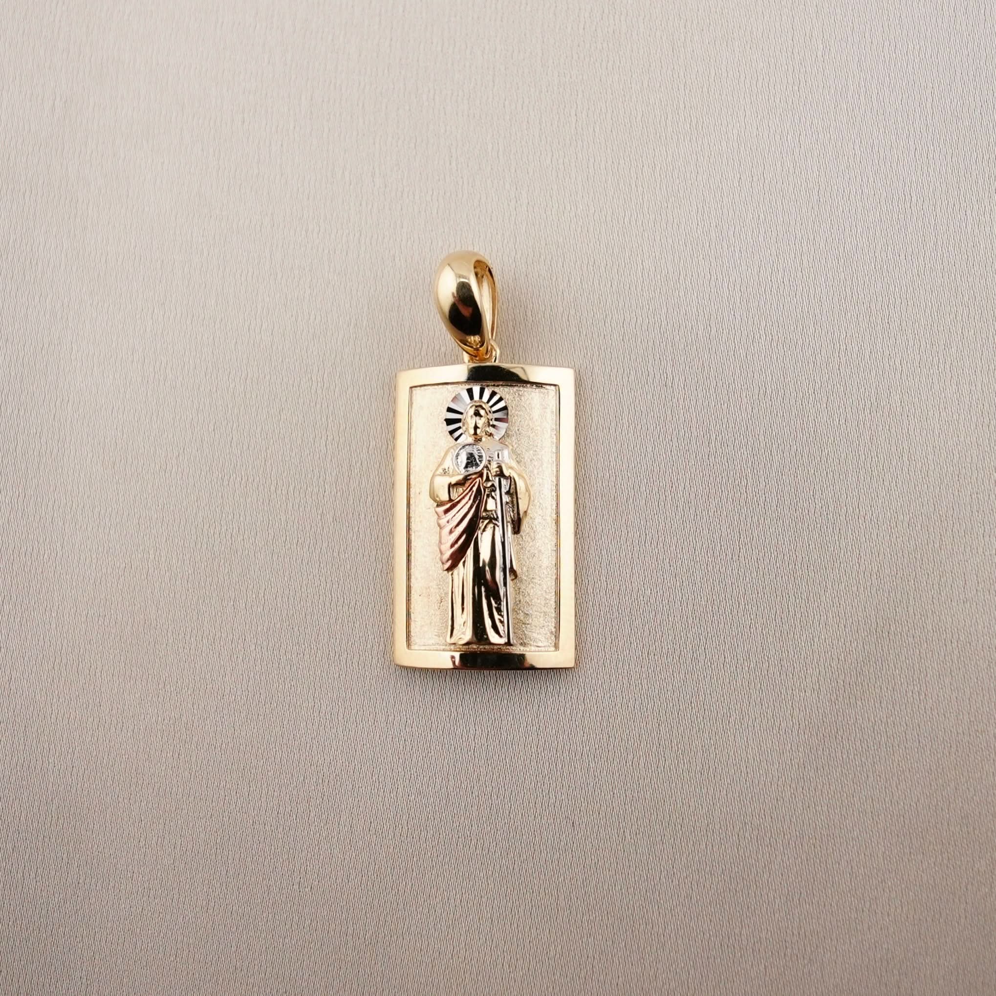 14k Gold San Judas Pendant