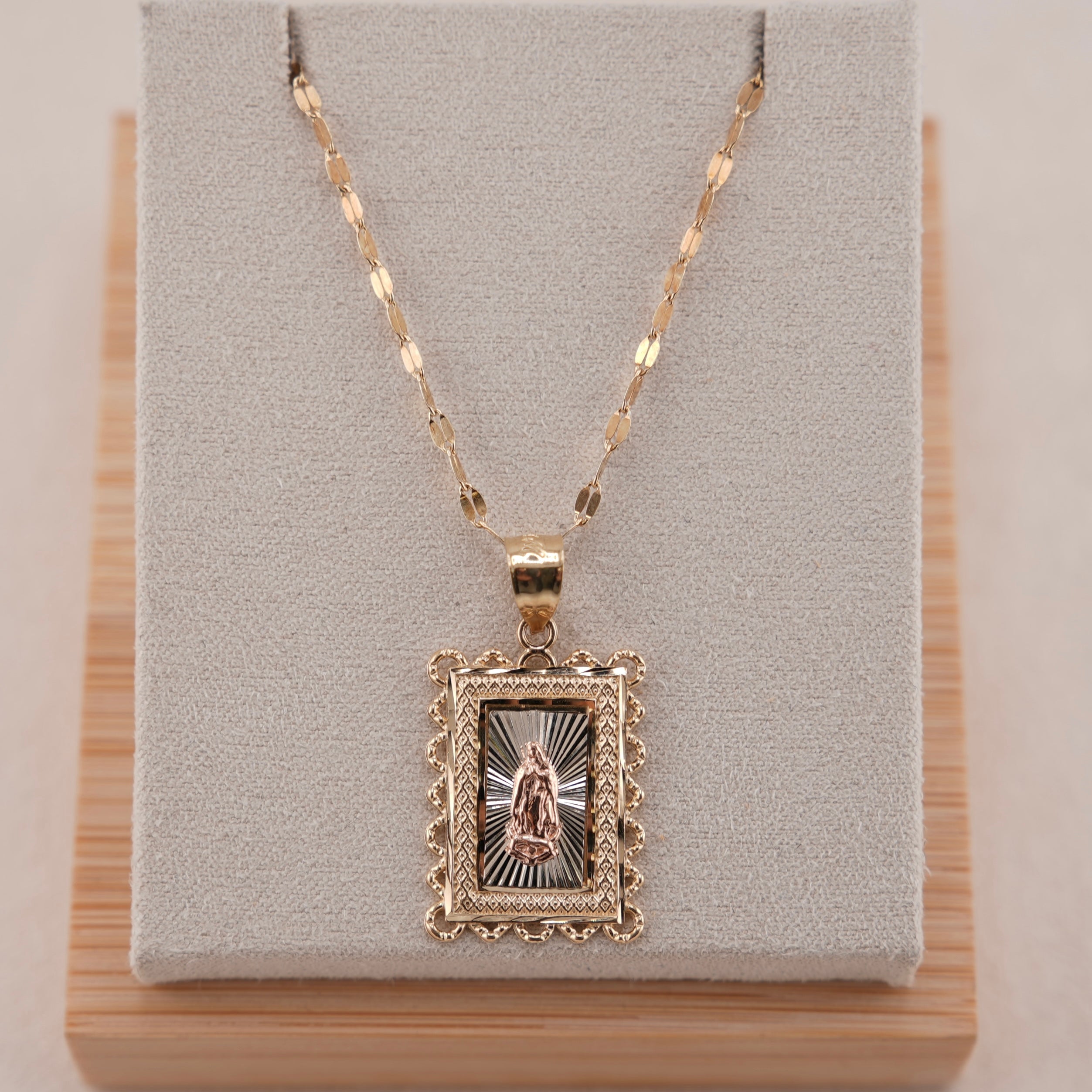 14k Gold Virgencita Chain Set