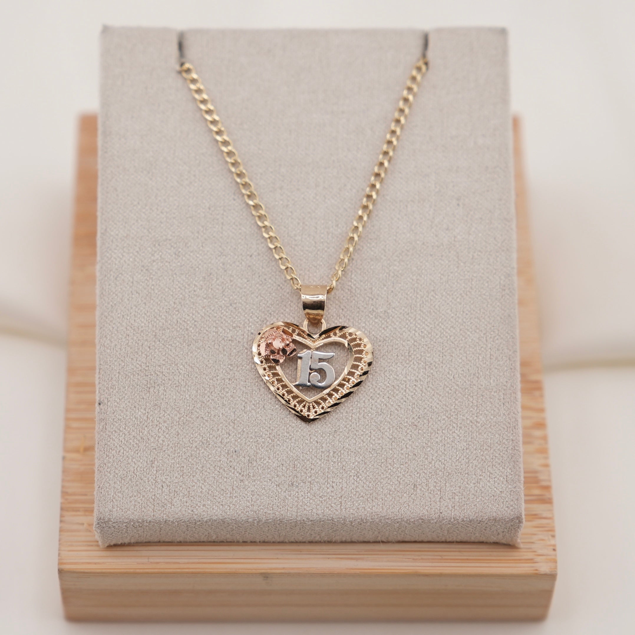14k Gold Quinceañera Chain Set
