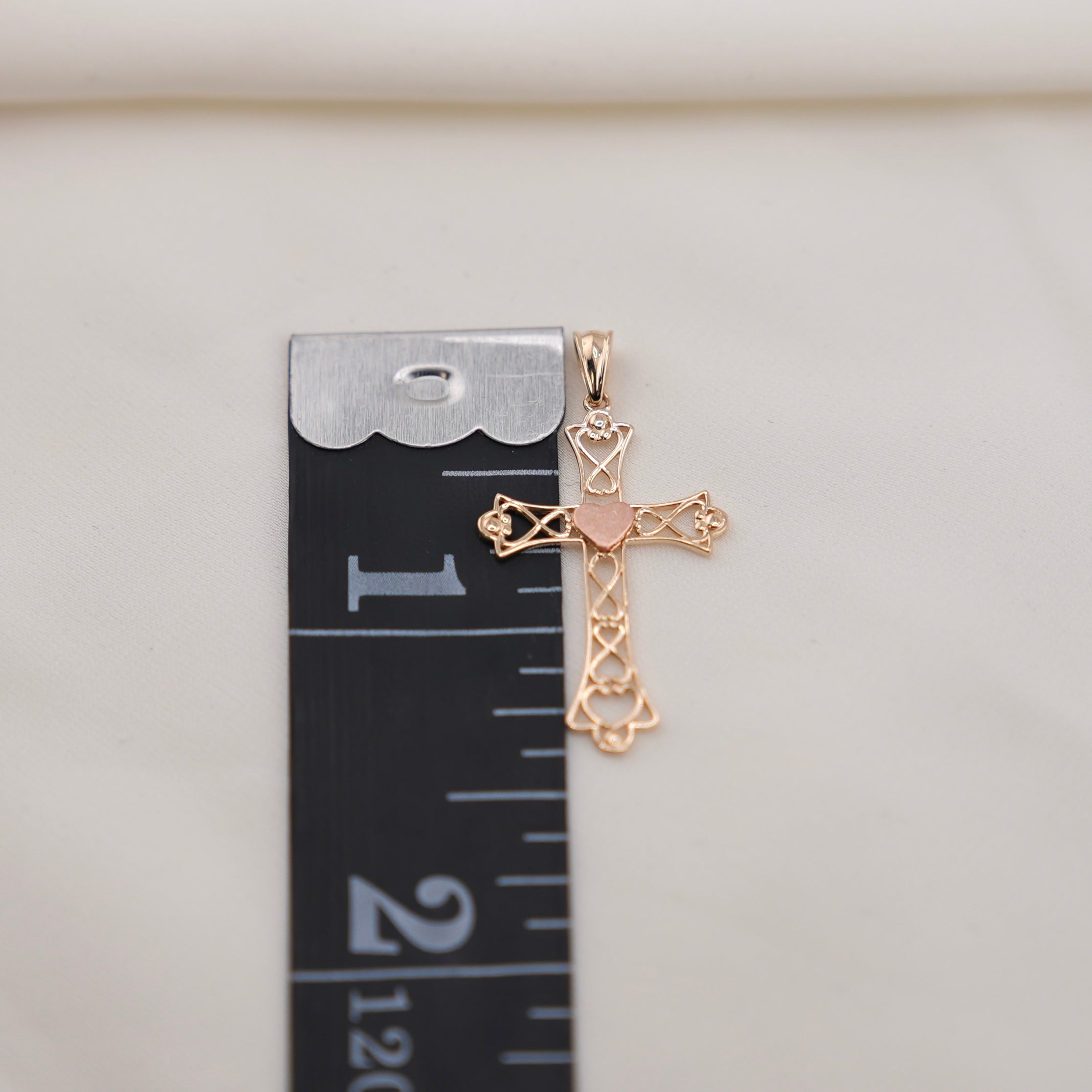 14k Gold Cross Chain Set