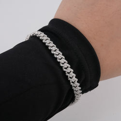 925 Silver Monaco Bracelet 6.5mm . 059
