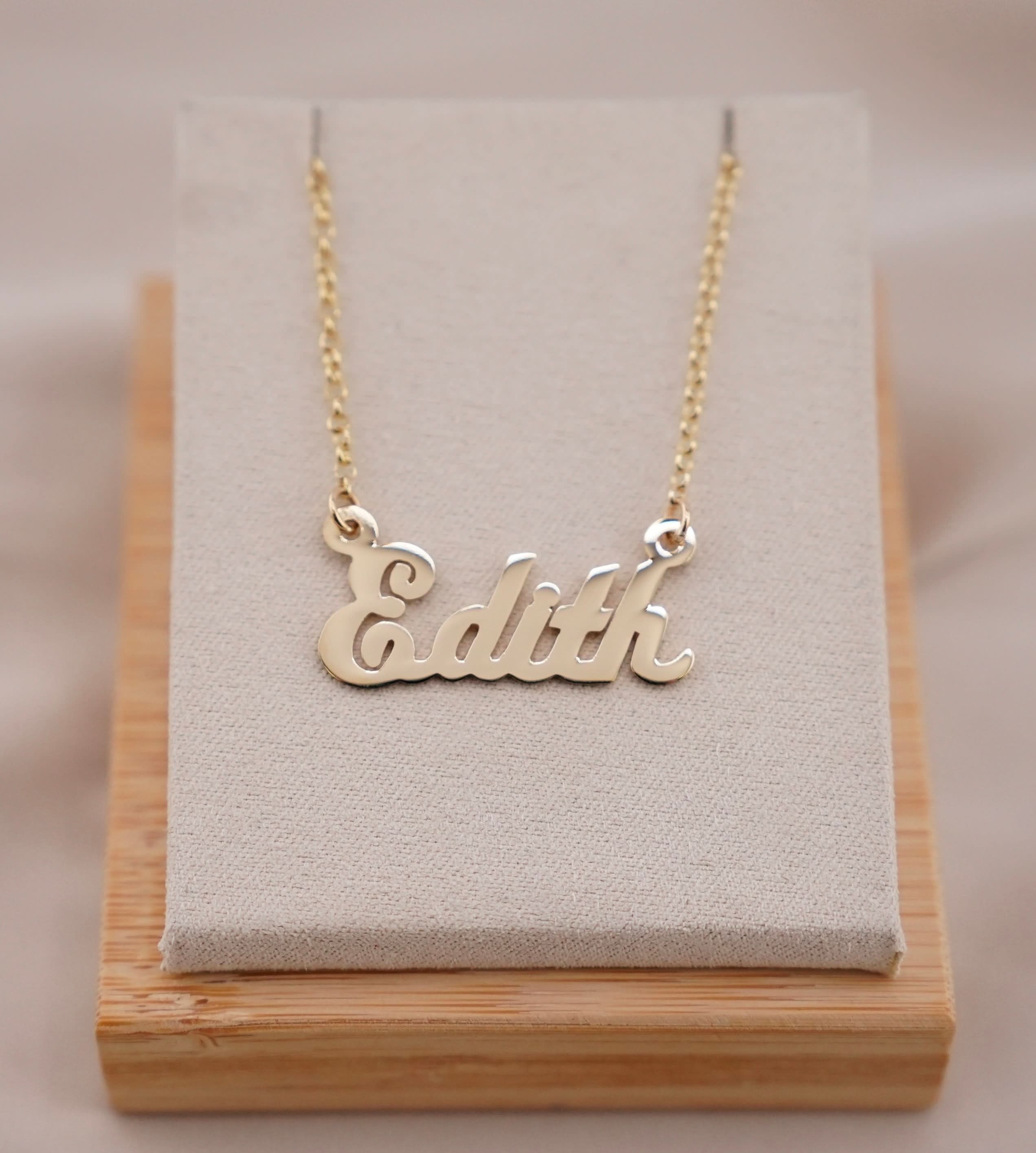 14k Gold Custom Name Necklace