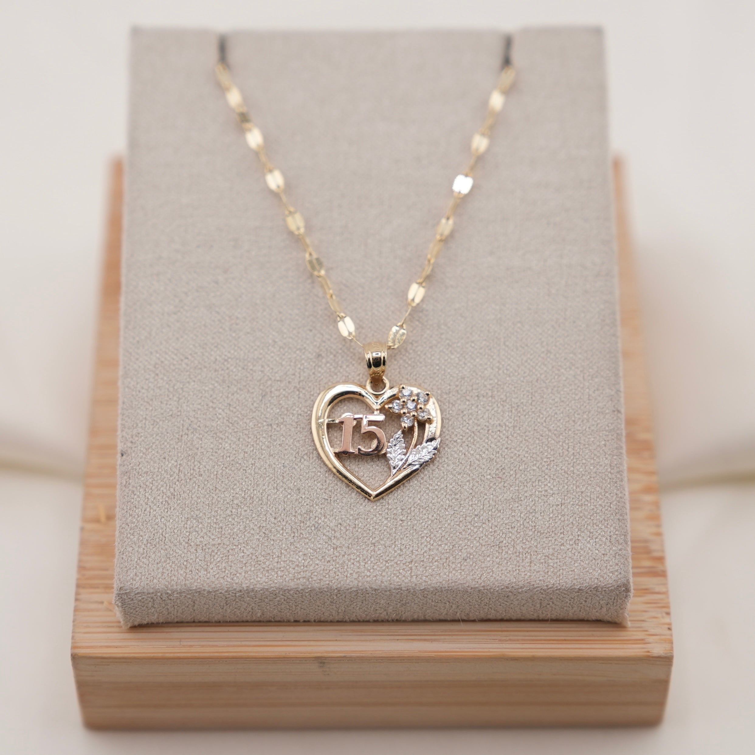 14k Gold Quinceañera Chain Set