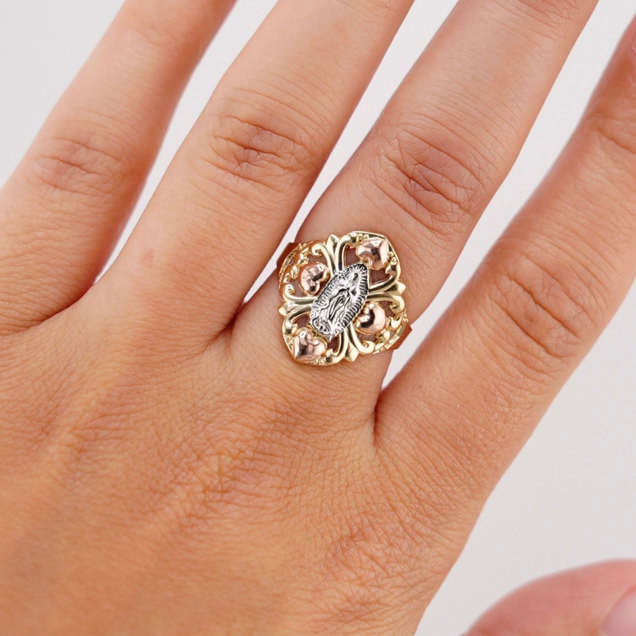 14k Gold Virgencita Ring