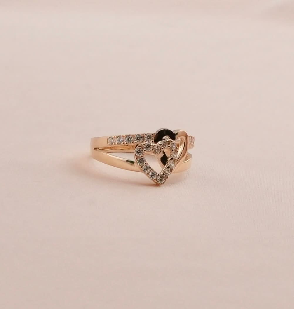 14K Gold Heart Women’s Ring