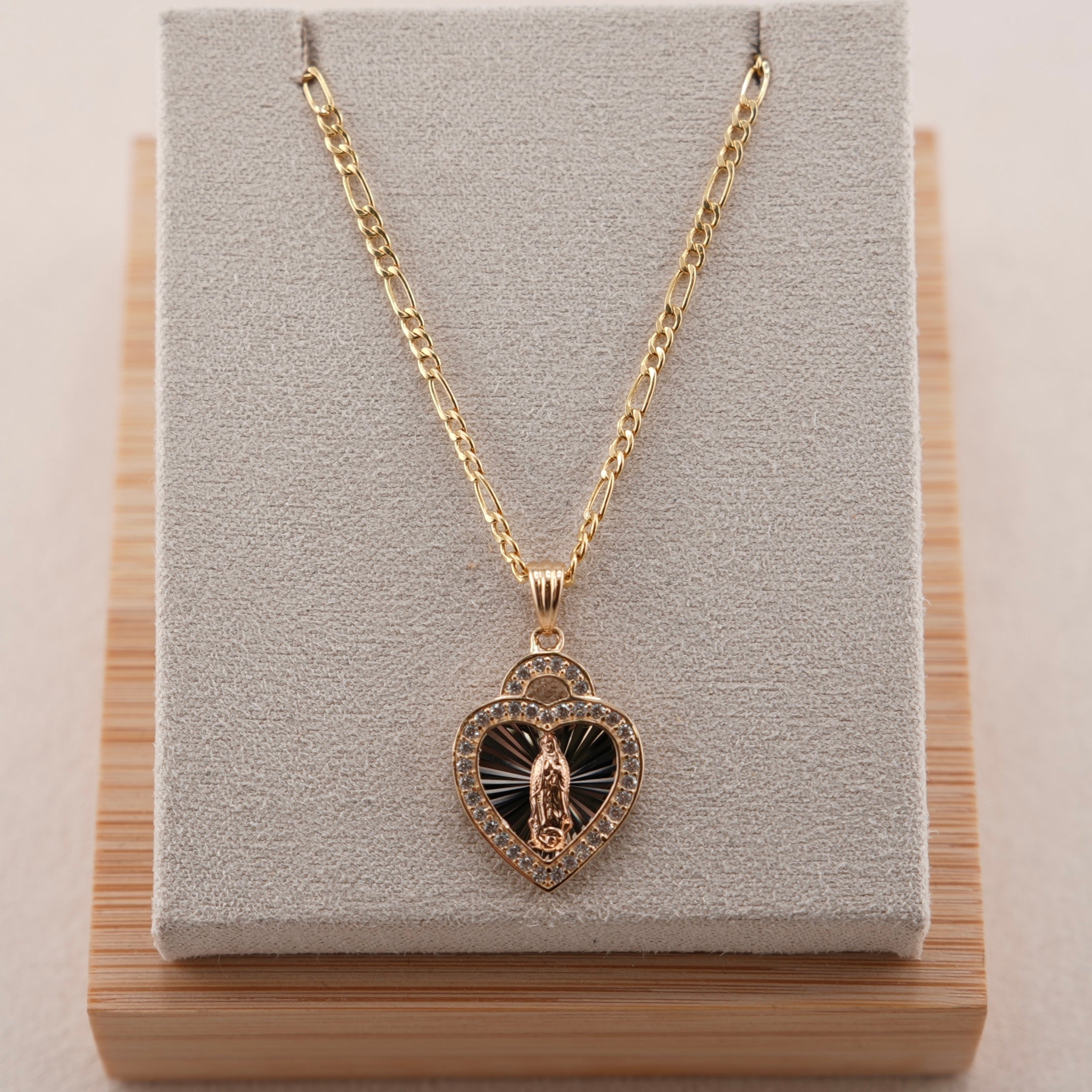 14k Gold Virgencita Chain Set