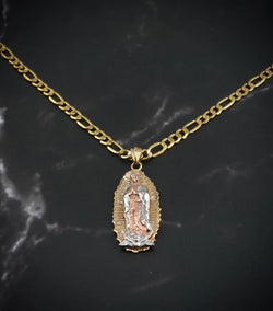 14k Gold Cross Chain Set