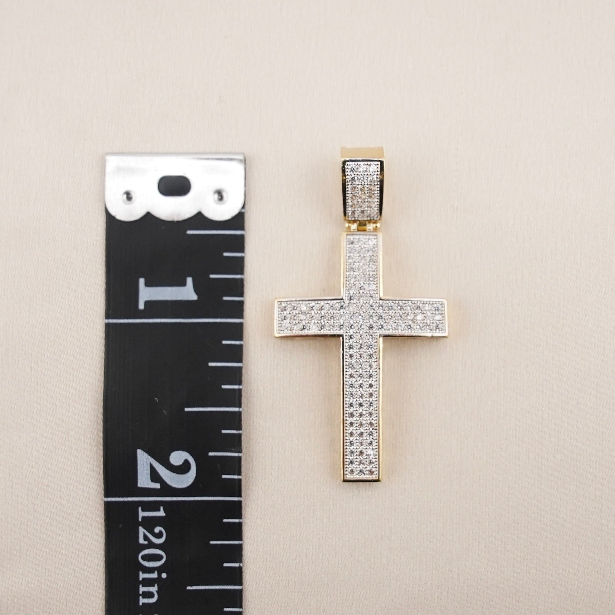 14k Gold Cross Chain Set