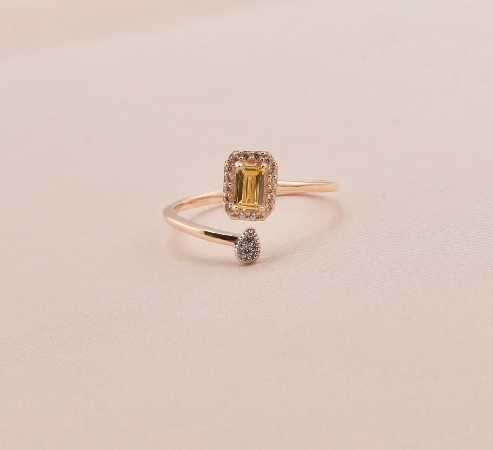 14k Gold Birthstone Ring. 023