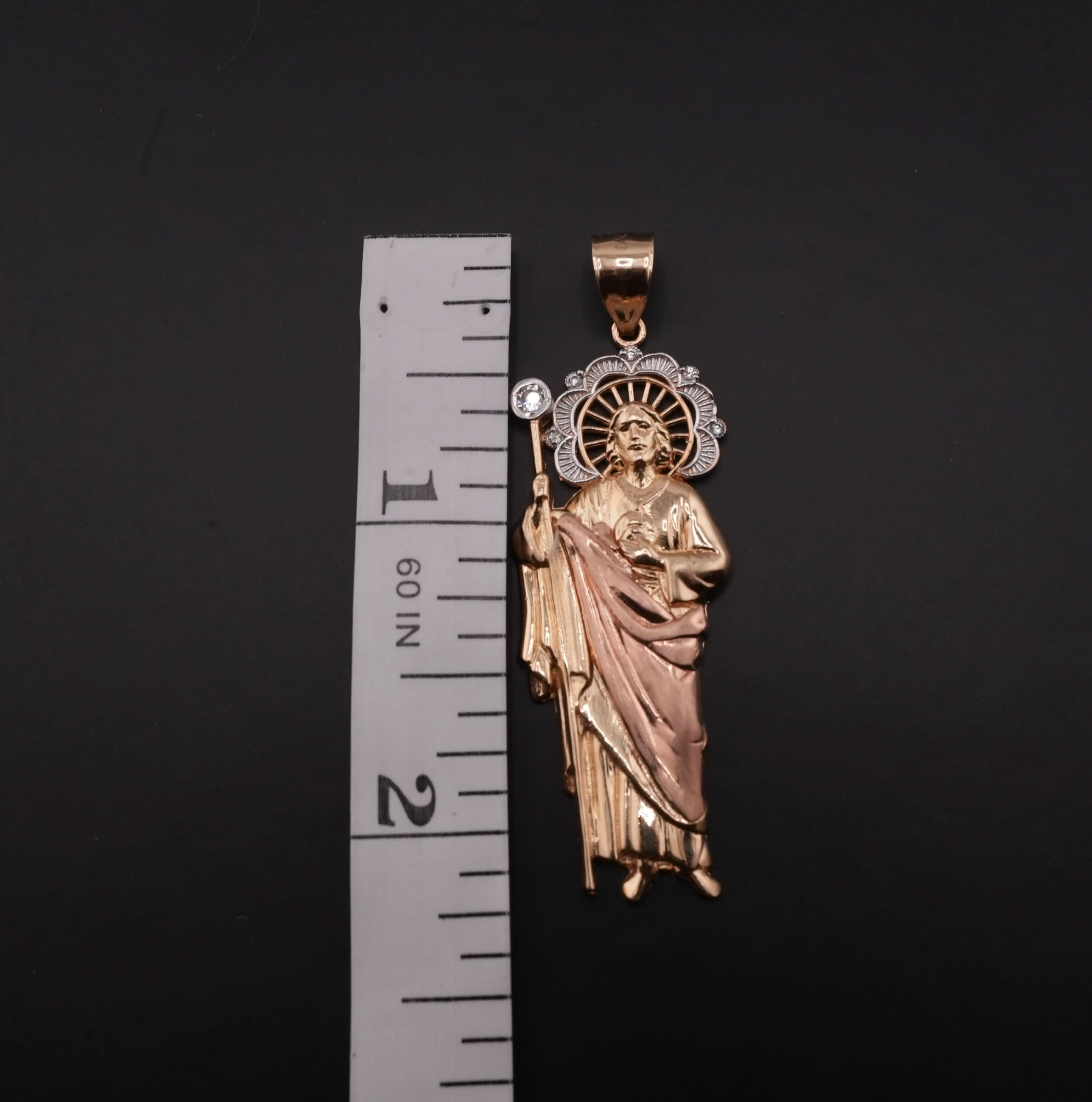 14k Gold San Judas Pendant