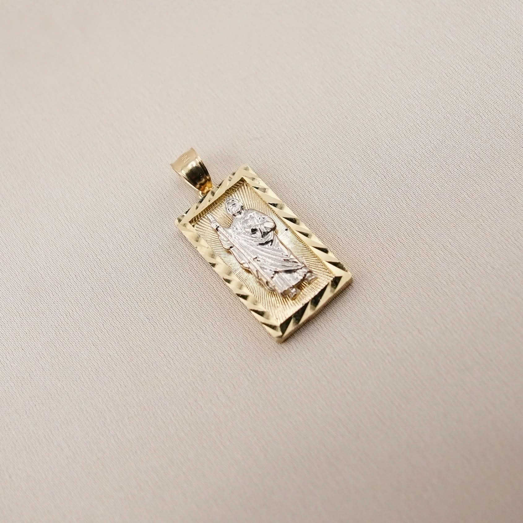 14k Gold San Judas Pendant