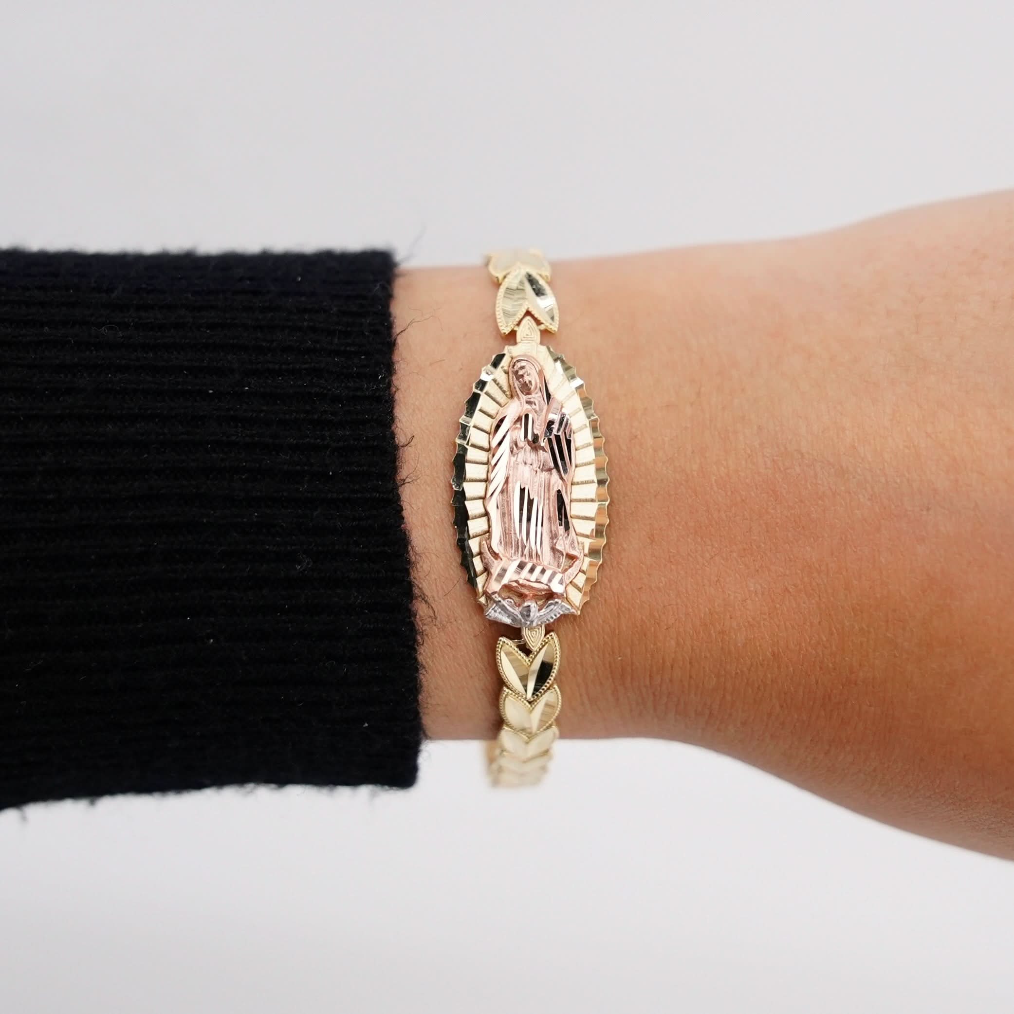 14k Gold Virgencita Women’s Bracelet