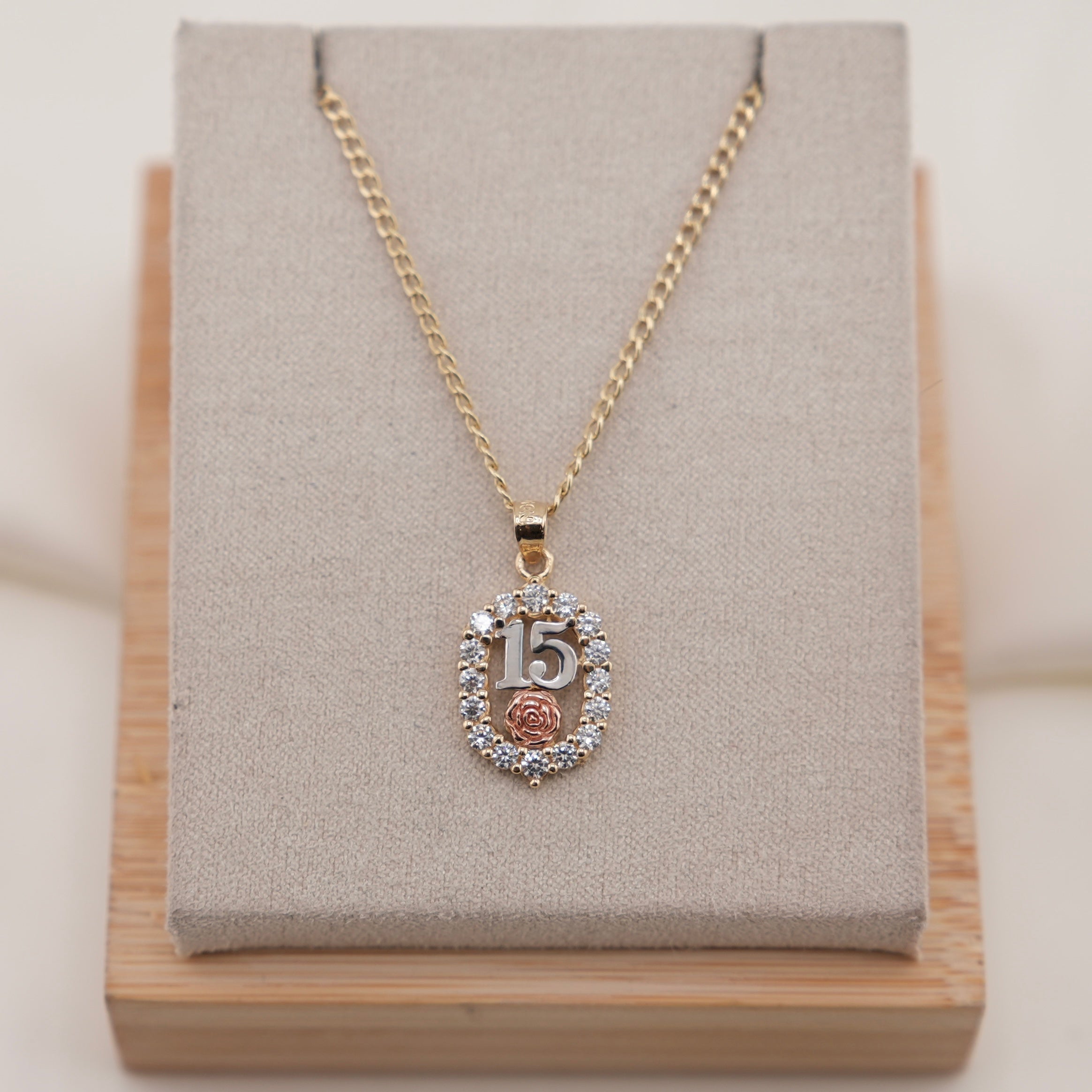 14k Gold Quinceañera Chain Set