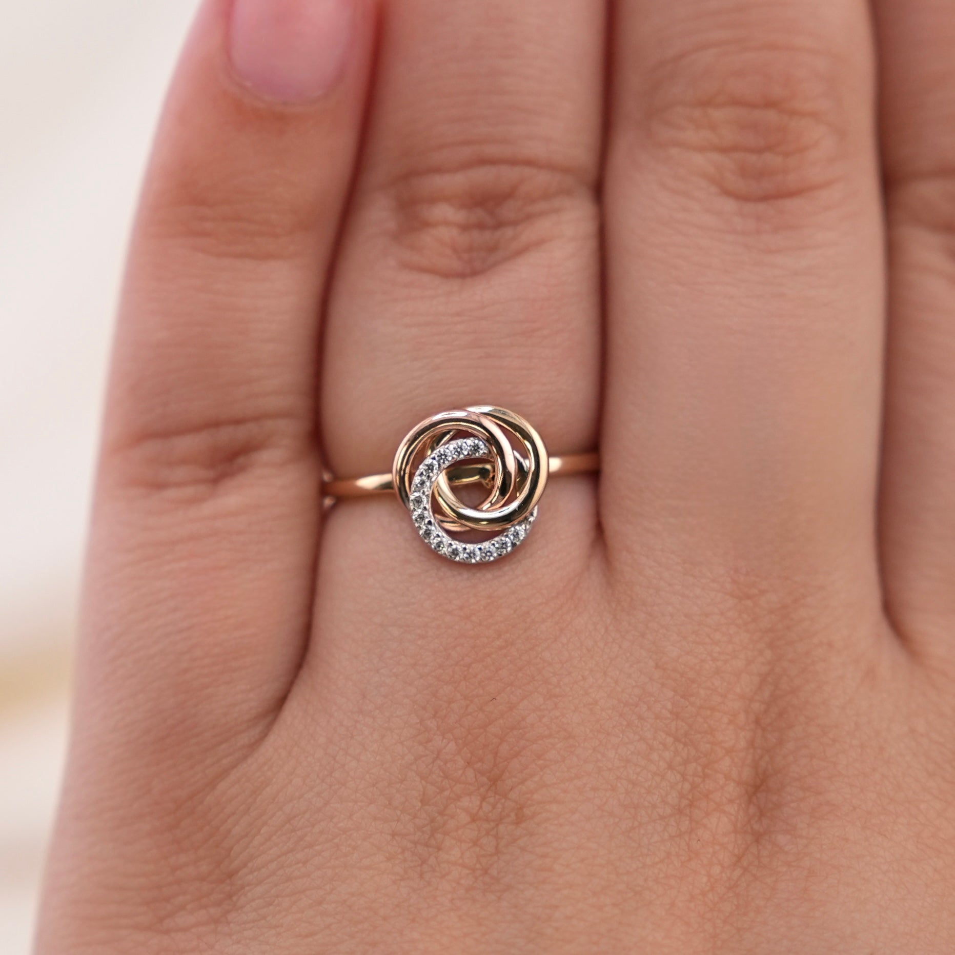 14k Gold Fancy Cz Ring