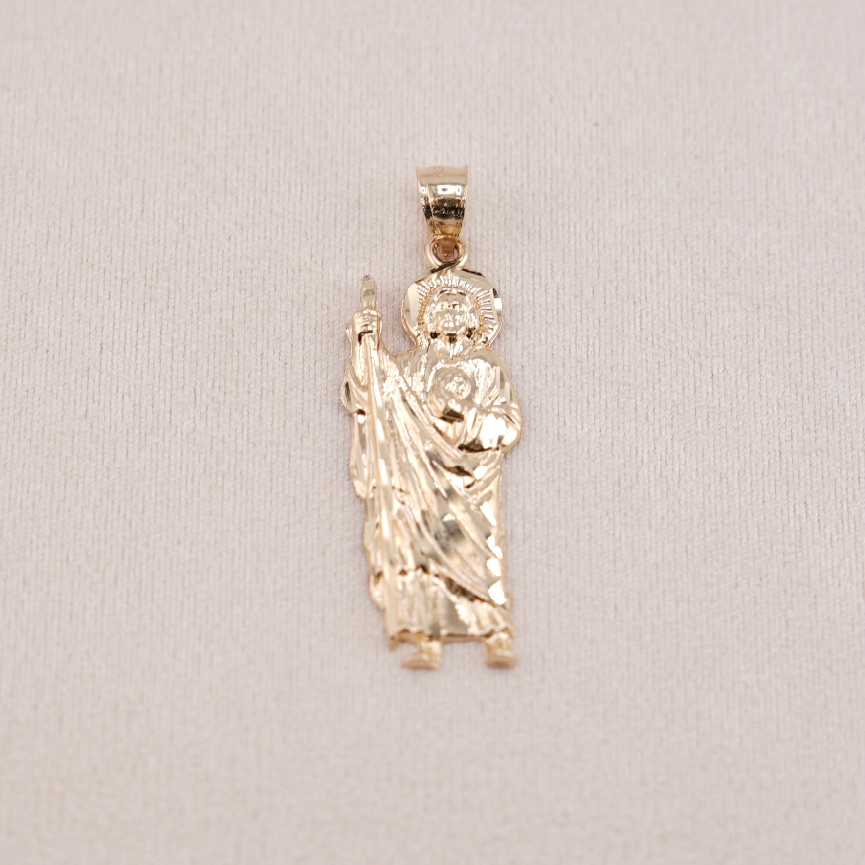 14k Gold San Judas Pendant