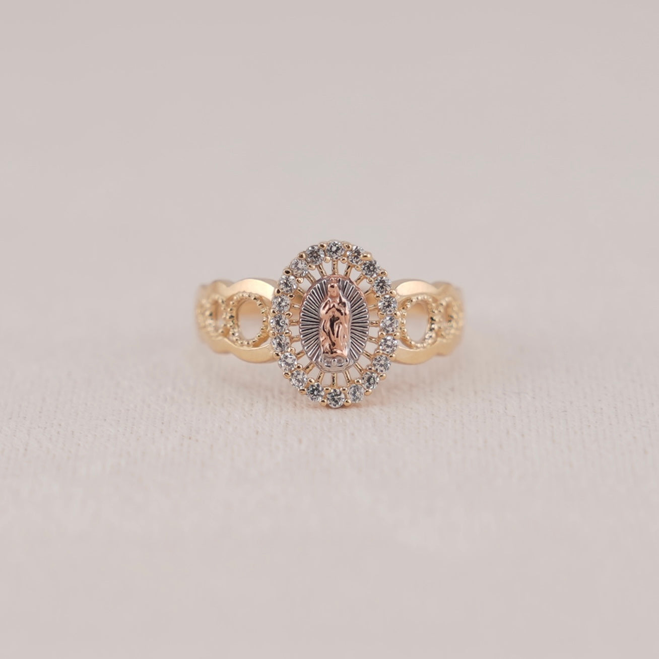 14k Gold Virgencita Ring