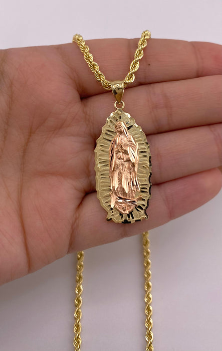 14k Gold Virgencita Chain Set CBP#89