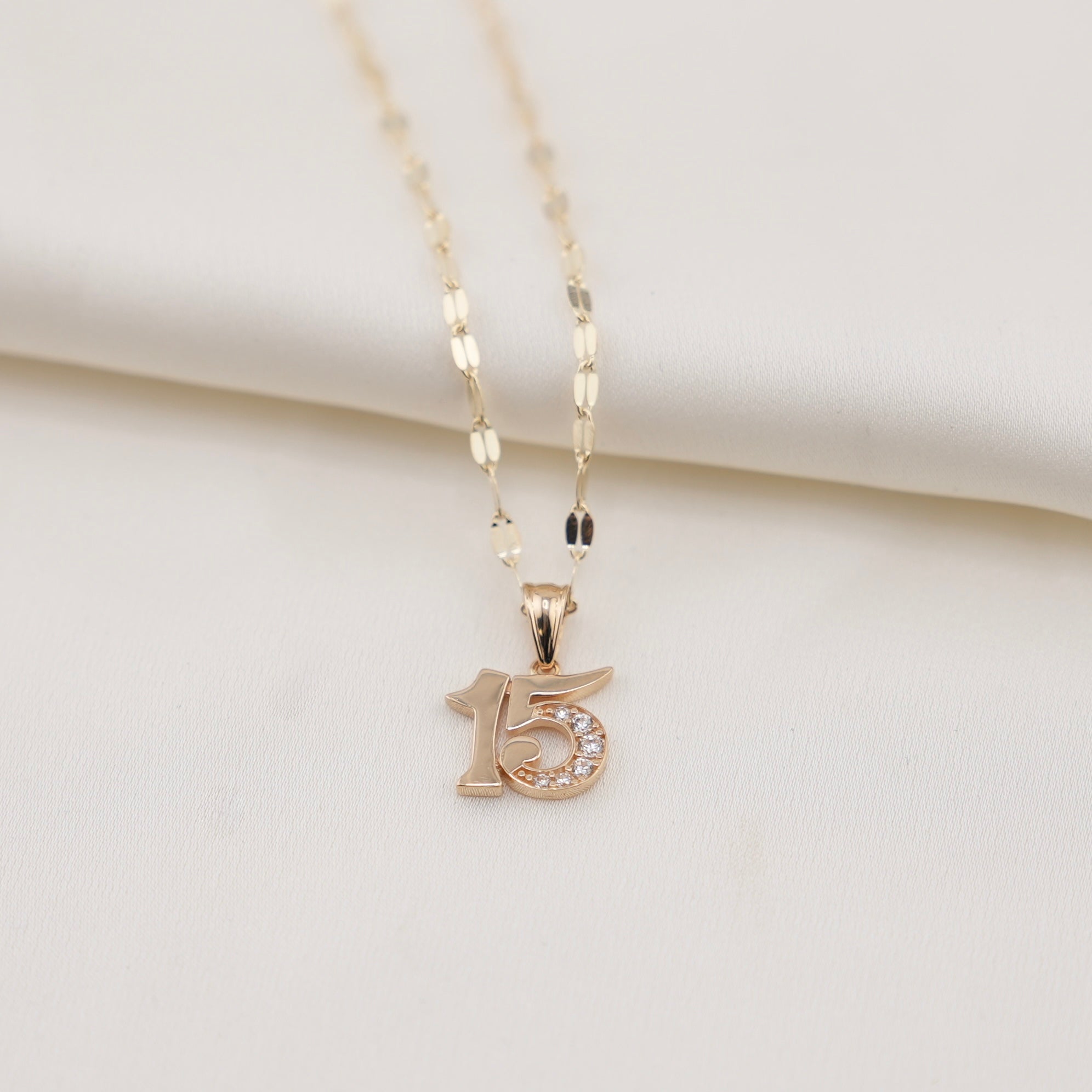 14k Gold Quinceañera Chain Set
