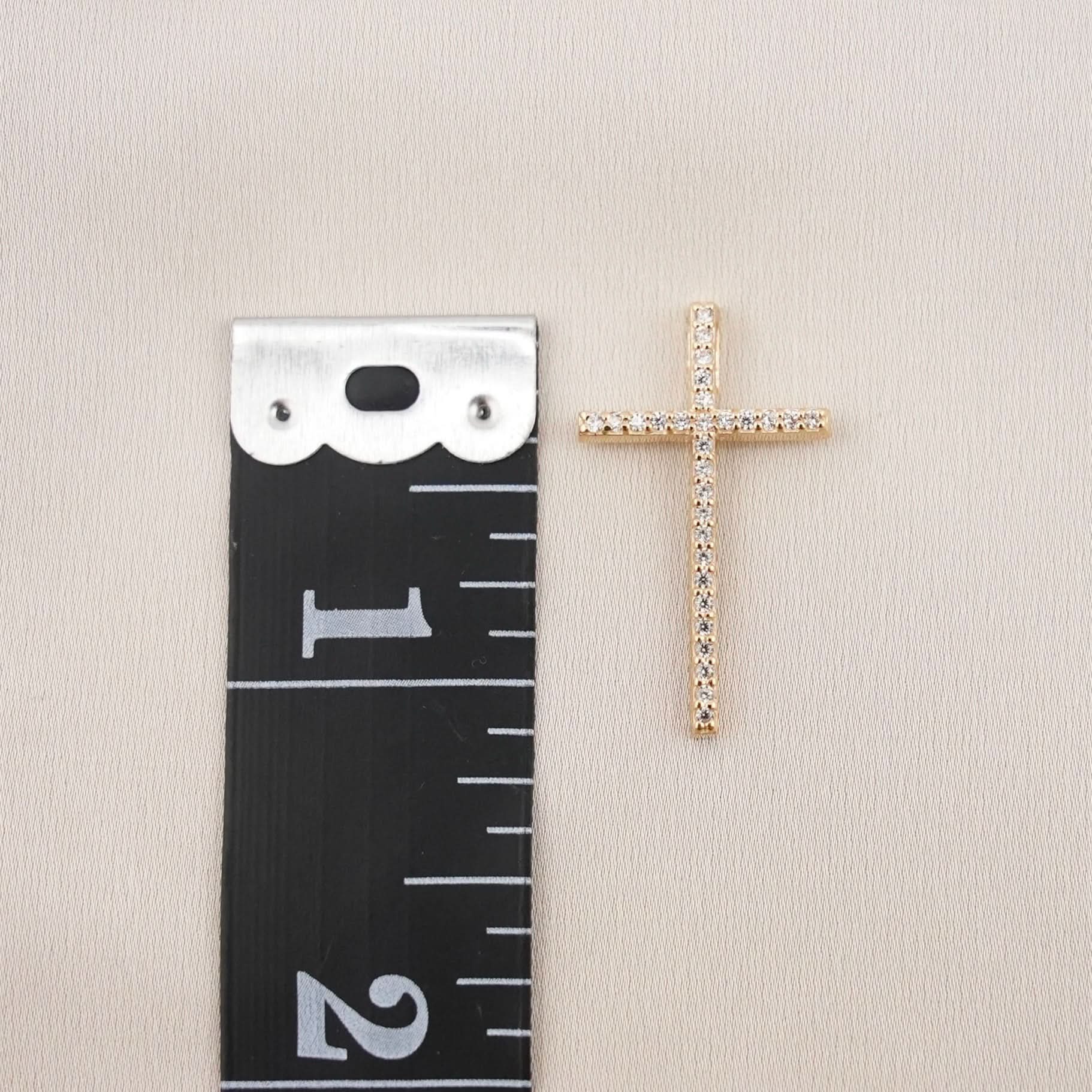 14k Gold Cross Chain Set