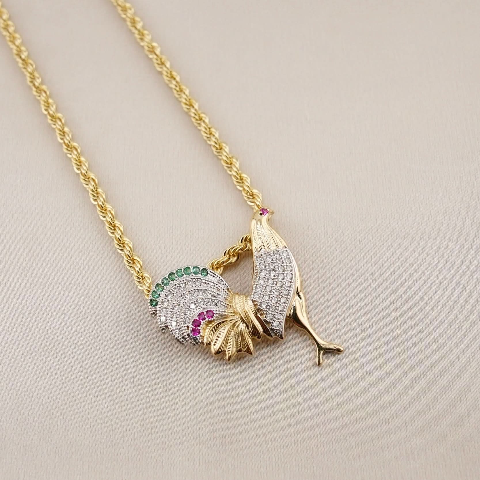 14k Gold Medium Gallo Chain Set